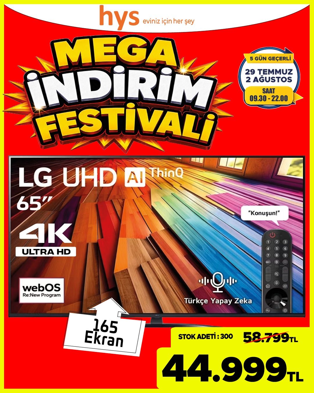 LG 65 İnç UHD TV Ürün ana görseli