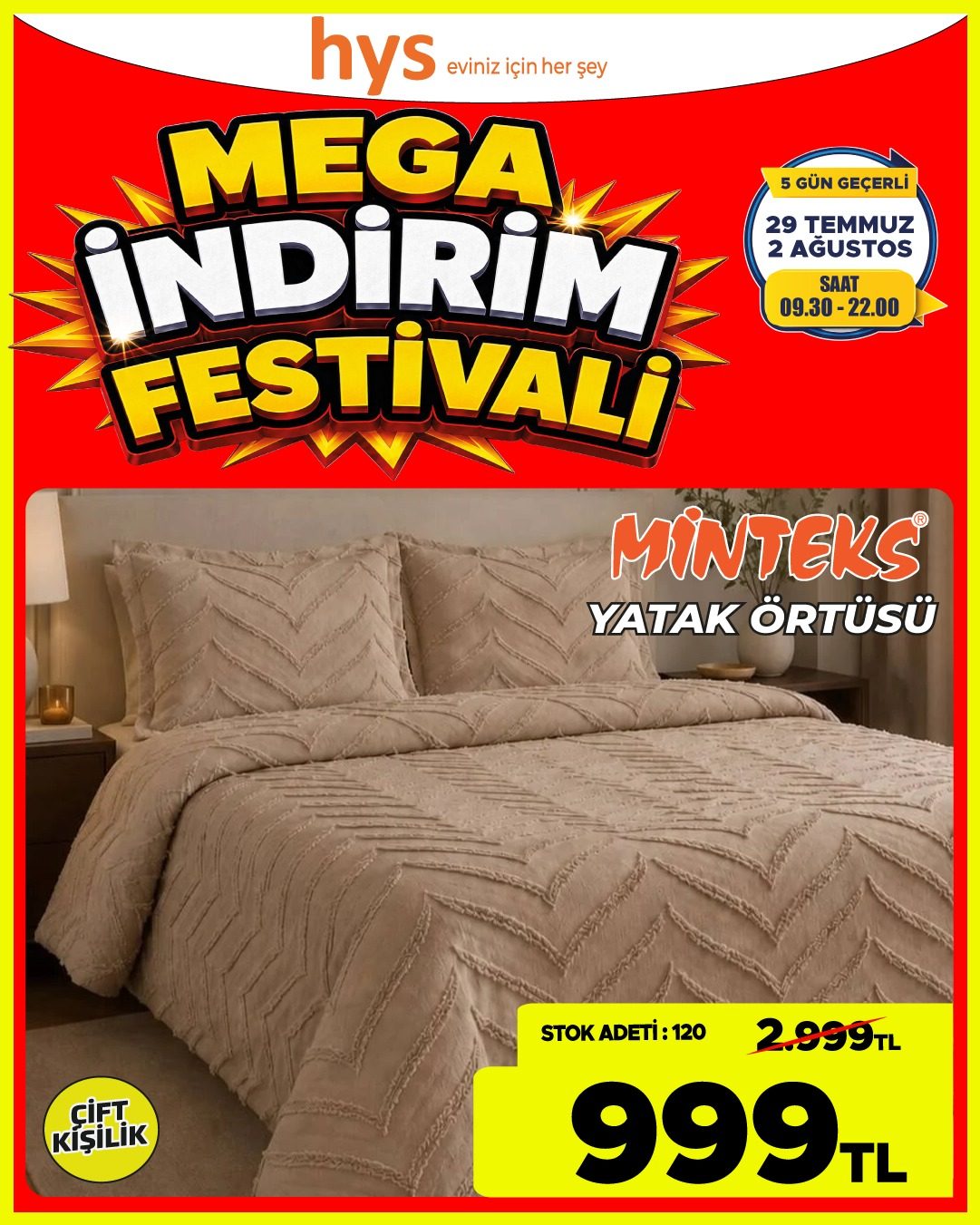 Minteks Yatak Örtüsü Ürün ana görseli