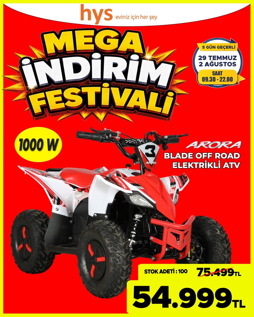 OMSA Blade off Road Elektrikli ATV Ürün ana görseli