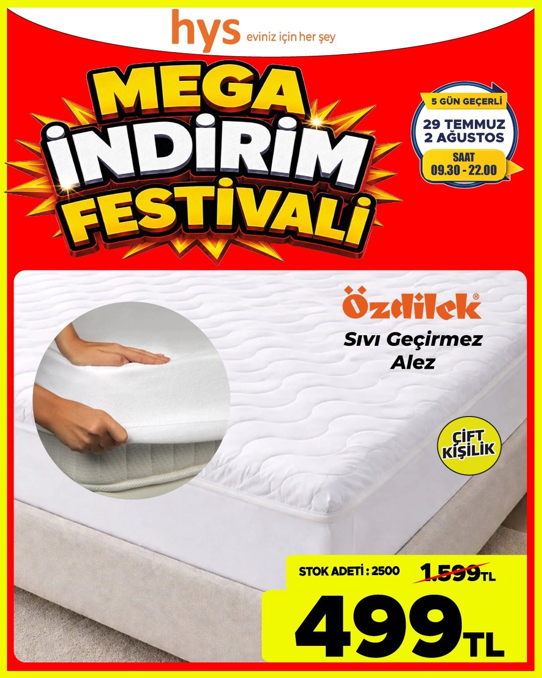Özdilek Sıvı Geçirmez Alez