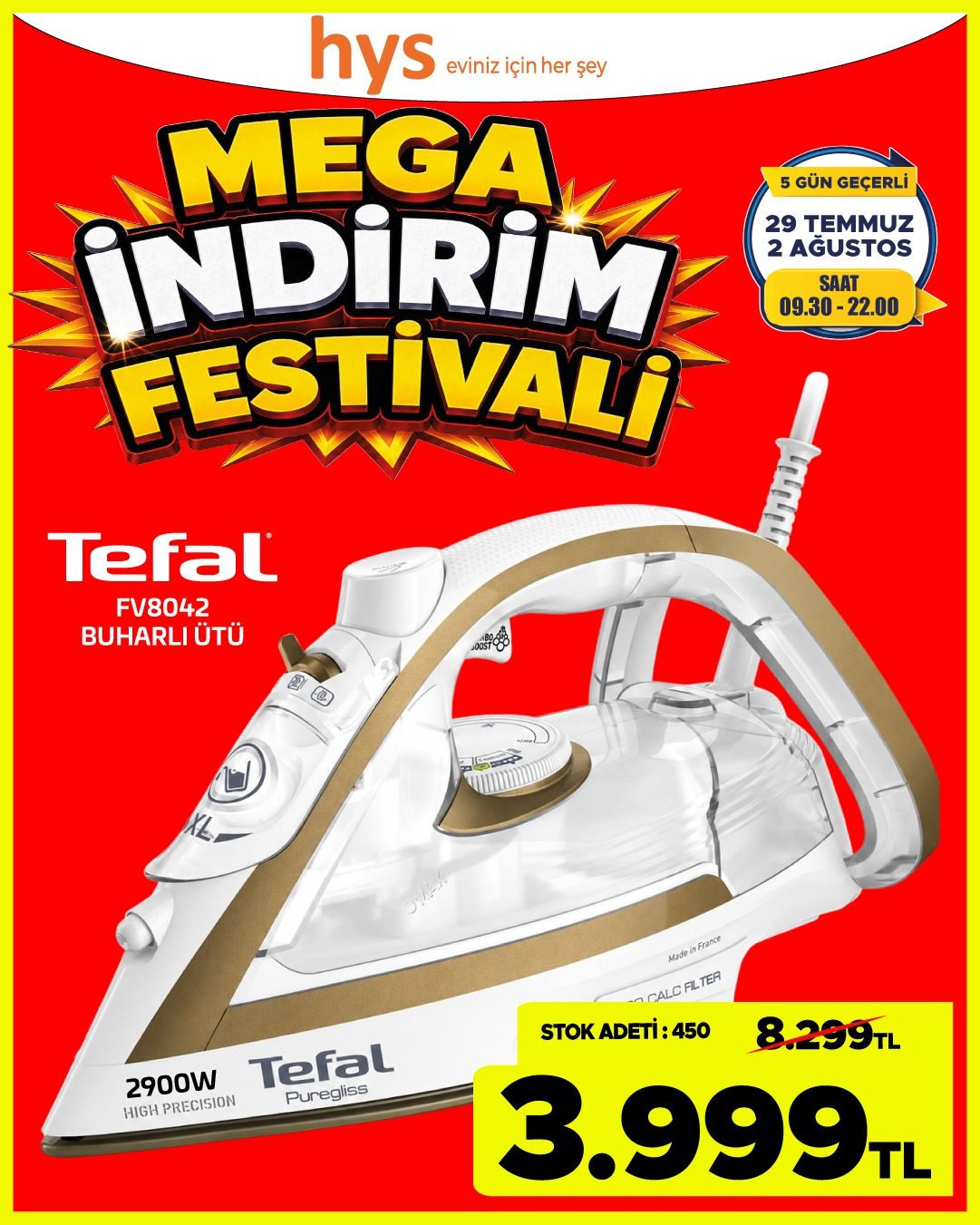 Tefal Buharlı Utu