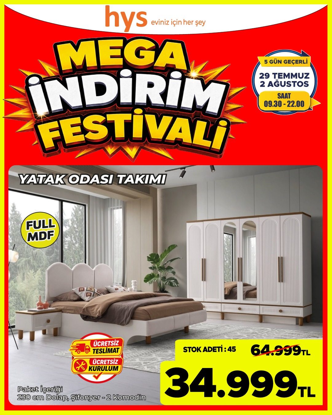 Yatak Odası Takımı Ürün ana görseli