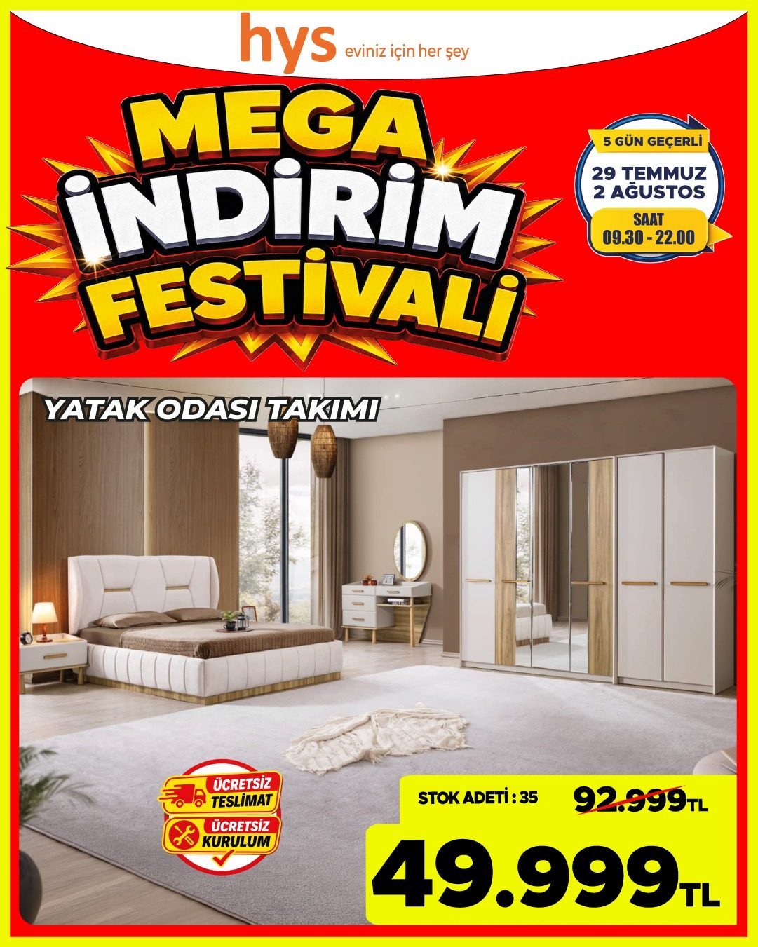Yatak Odası Takımı Ürün ana görseli