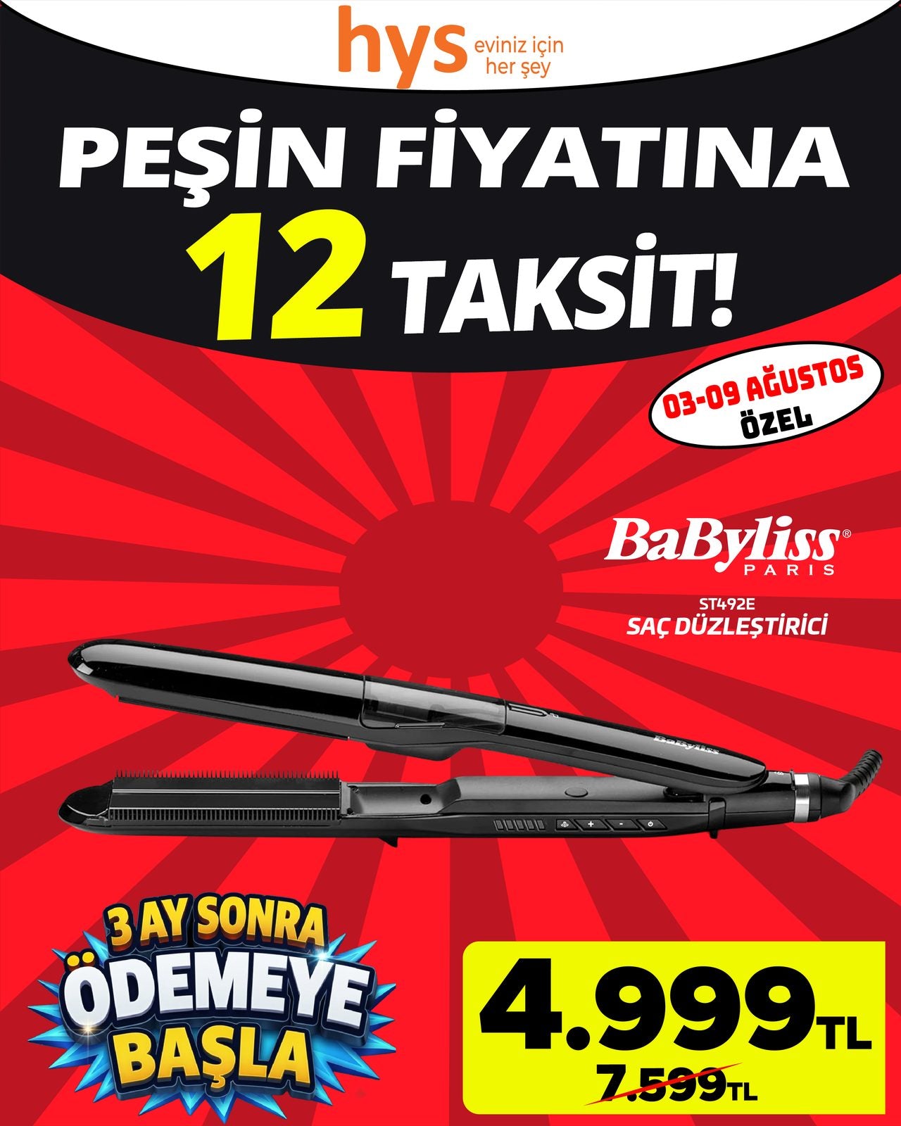 Babyliss Saç Düzleştirici