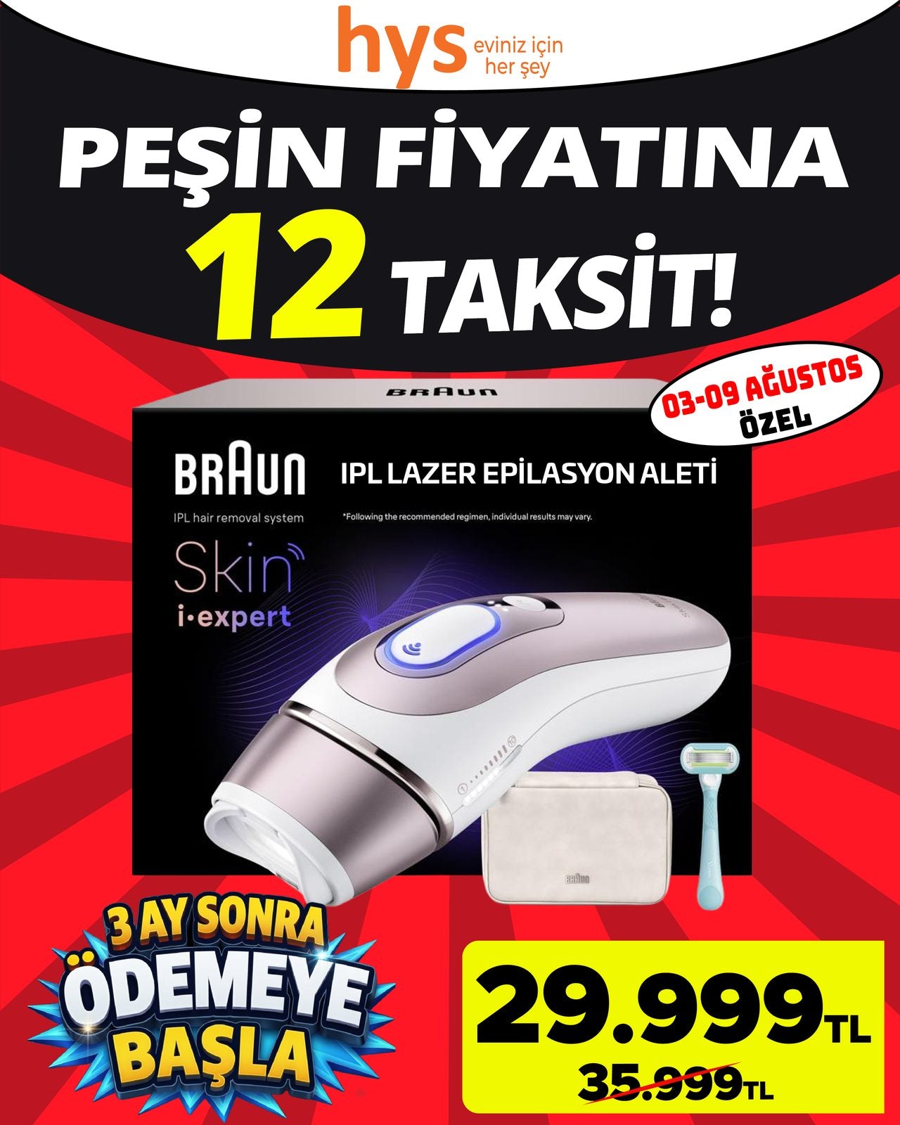 Braun Skin Expert Lazer Epilasyon Aleti Ürün ana görseli