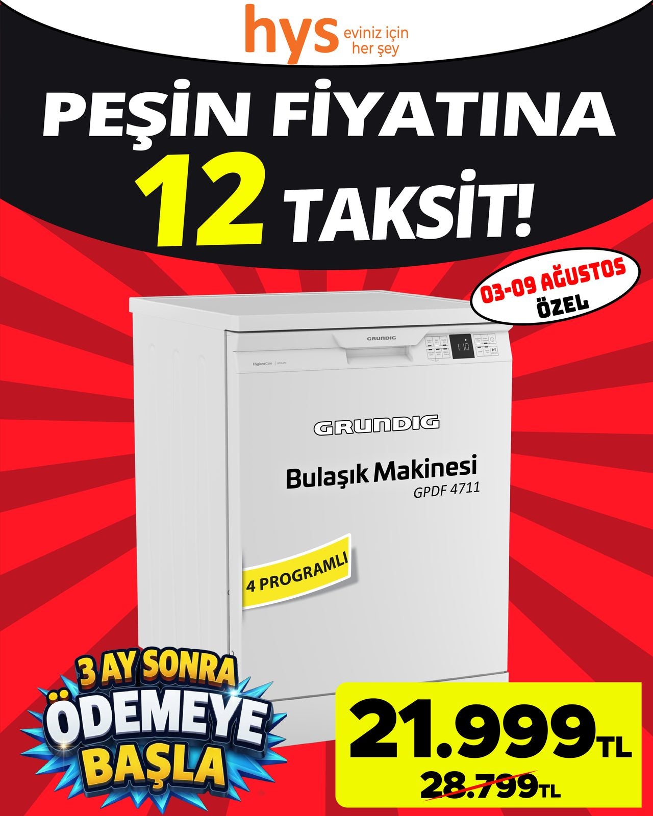 Grundig Bulaşık Makinesi