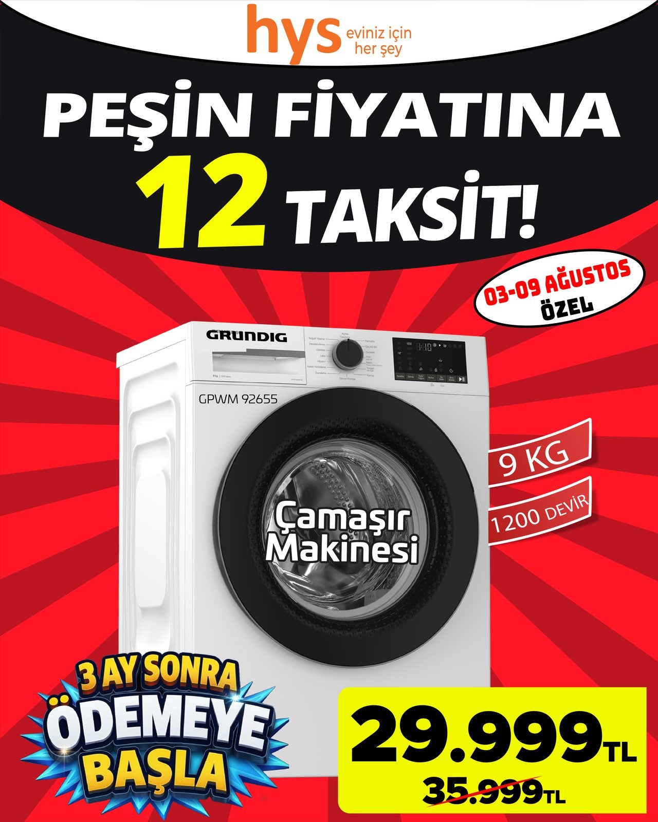 Grundig Çamaşır Makinesi