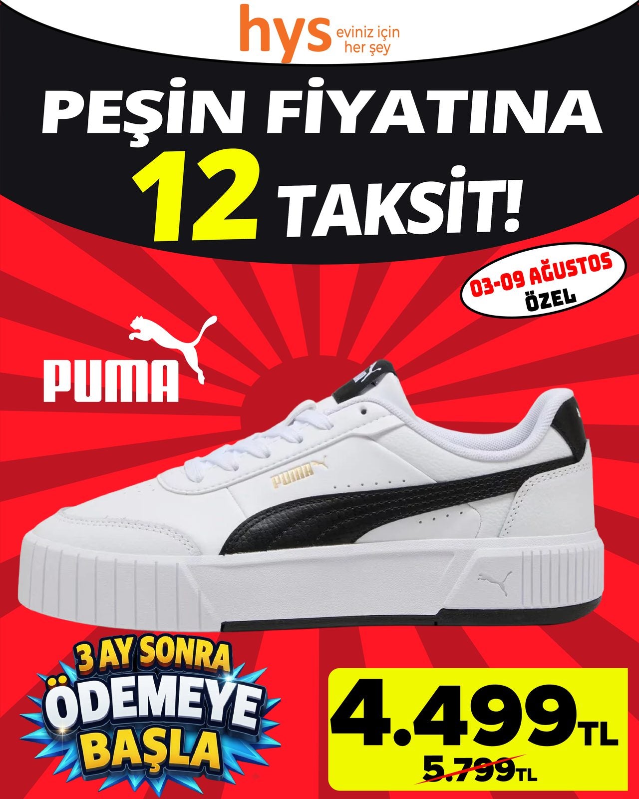 Puma Beyaz Spor Ayakkabı