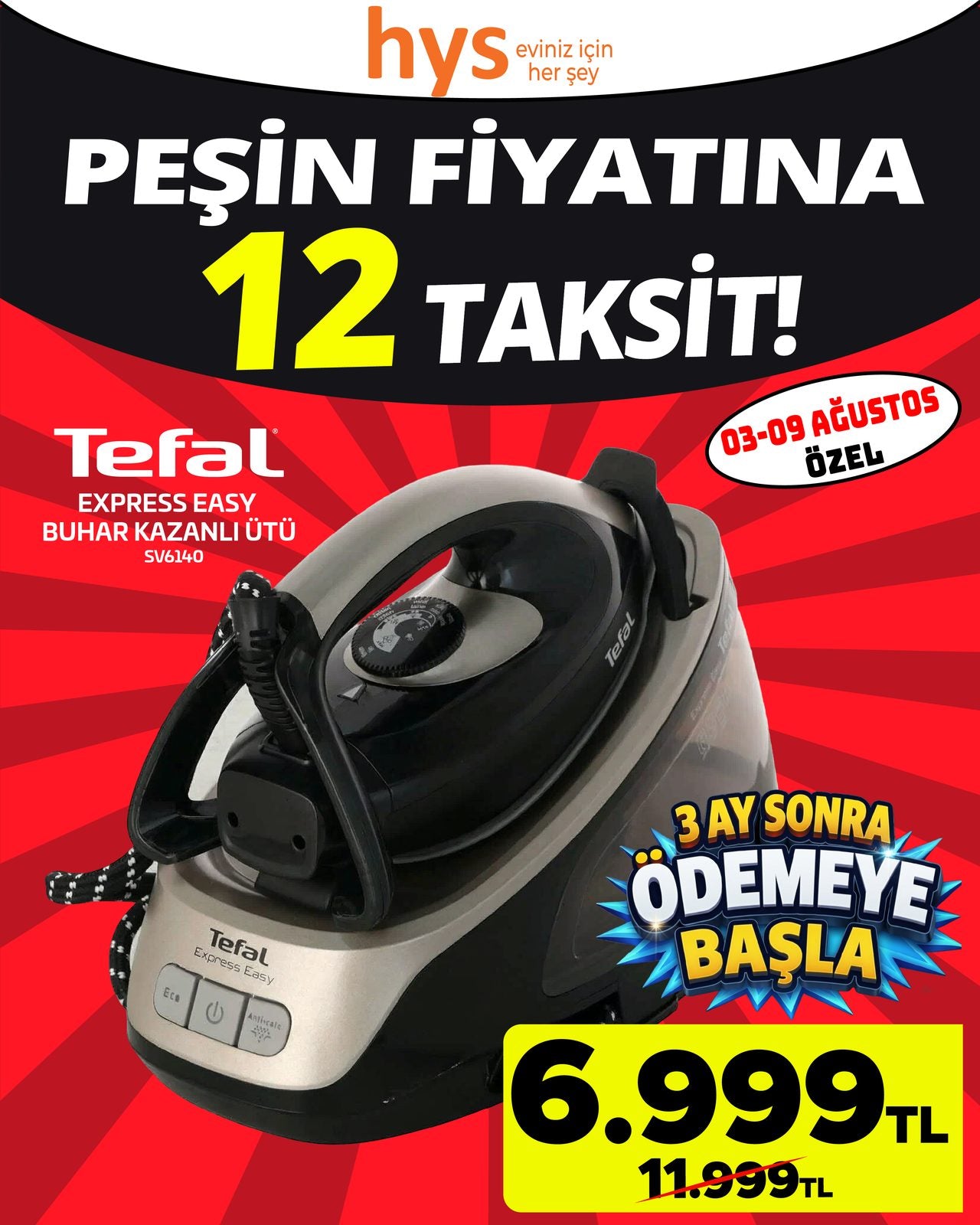 Tefal Express Easy Buhar Kazanlı Ütü Ürün ana görseli