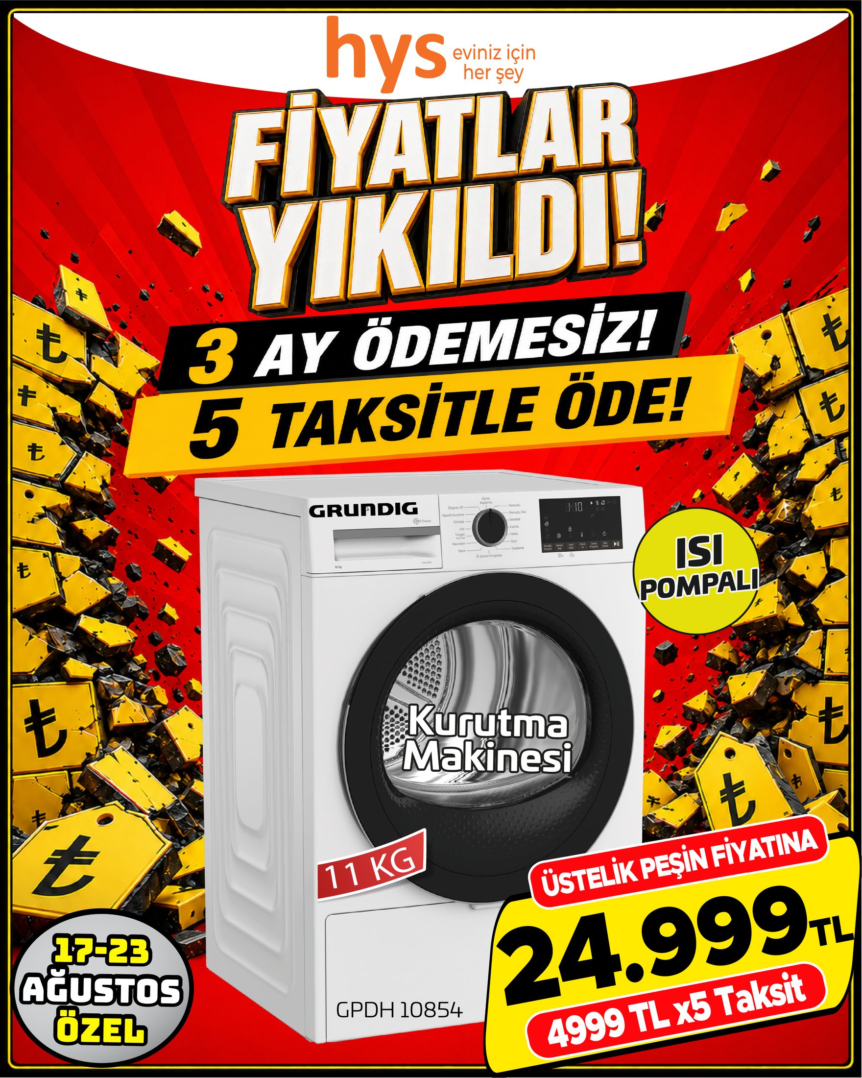Grundig Kurutma Makinesi 11 Kg