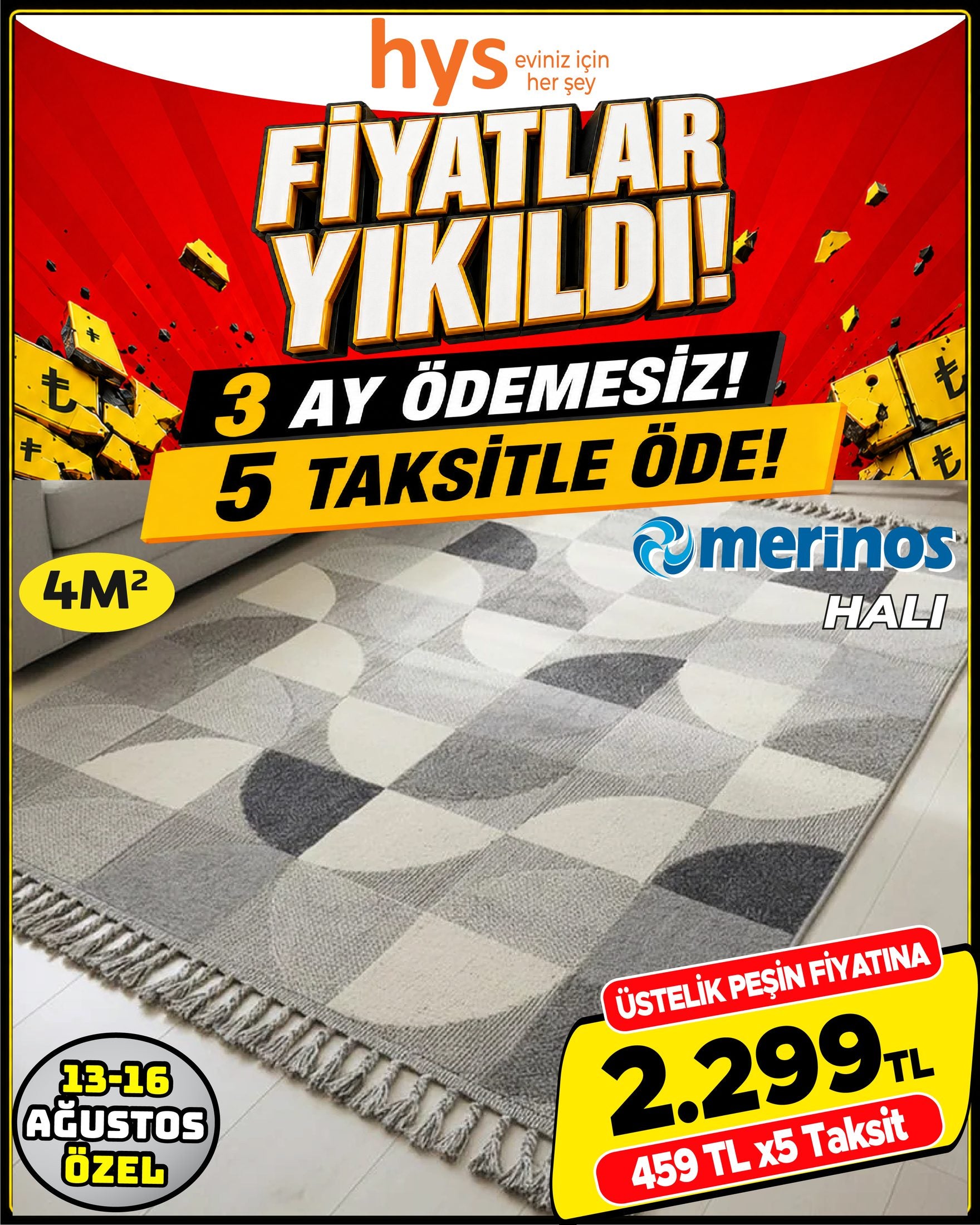 Merinos Halı 4 m²