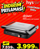 Arzum Tost Makinesi