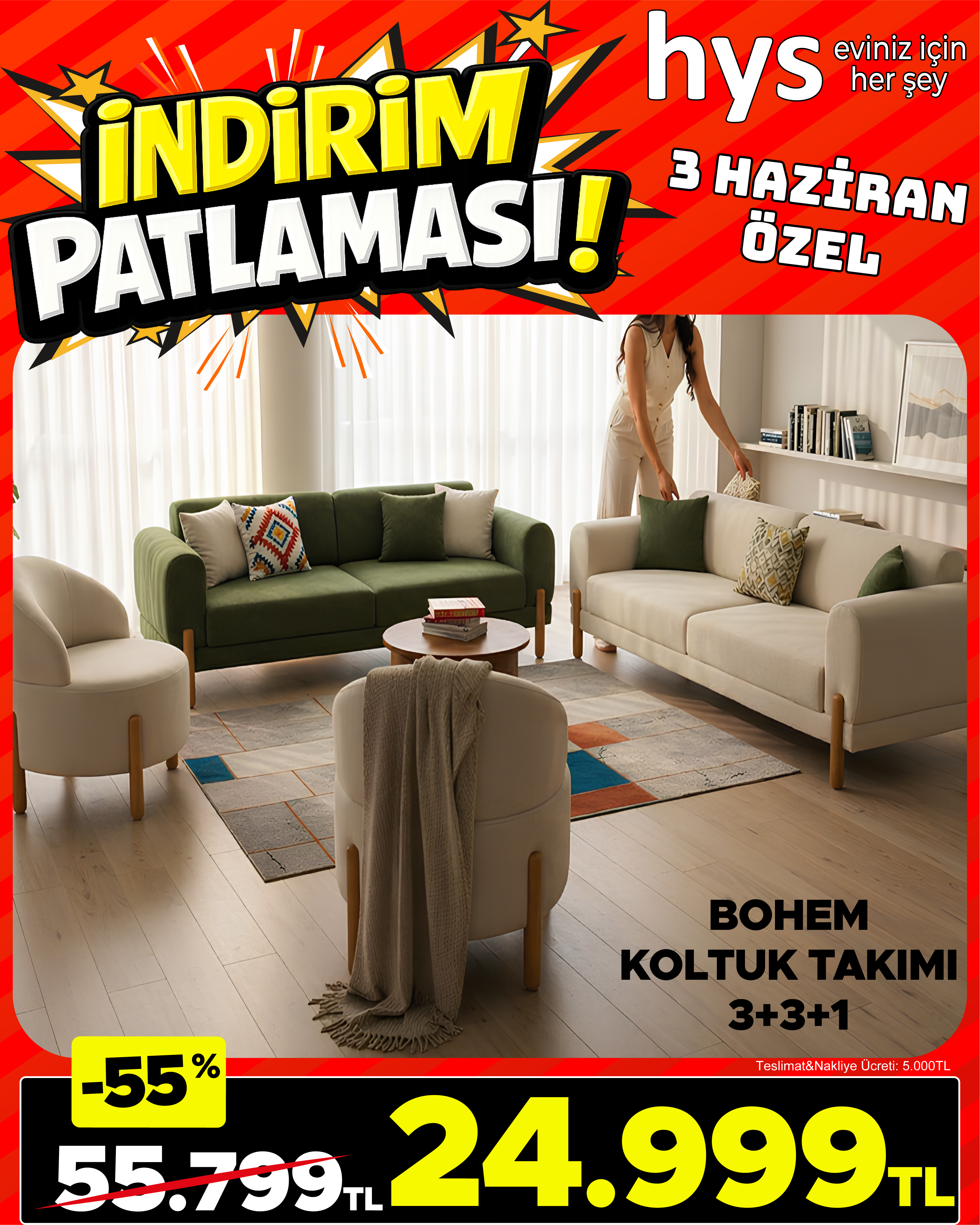 Bohem Koltuk Takımı Ürün ana görseli