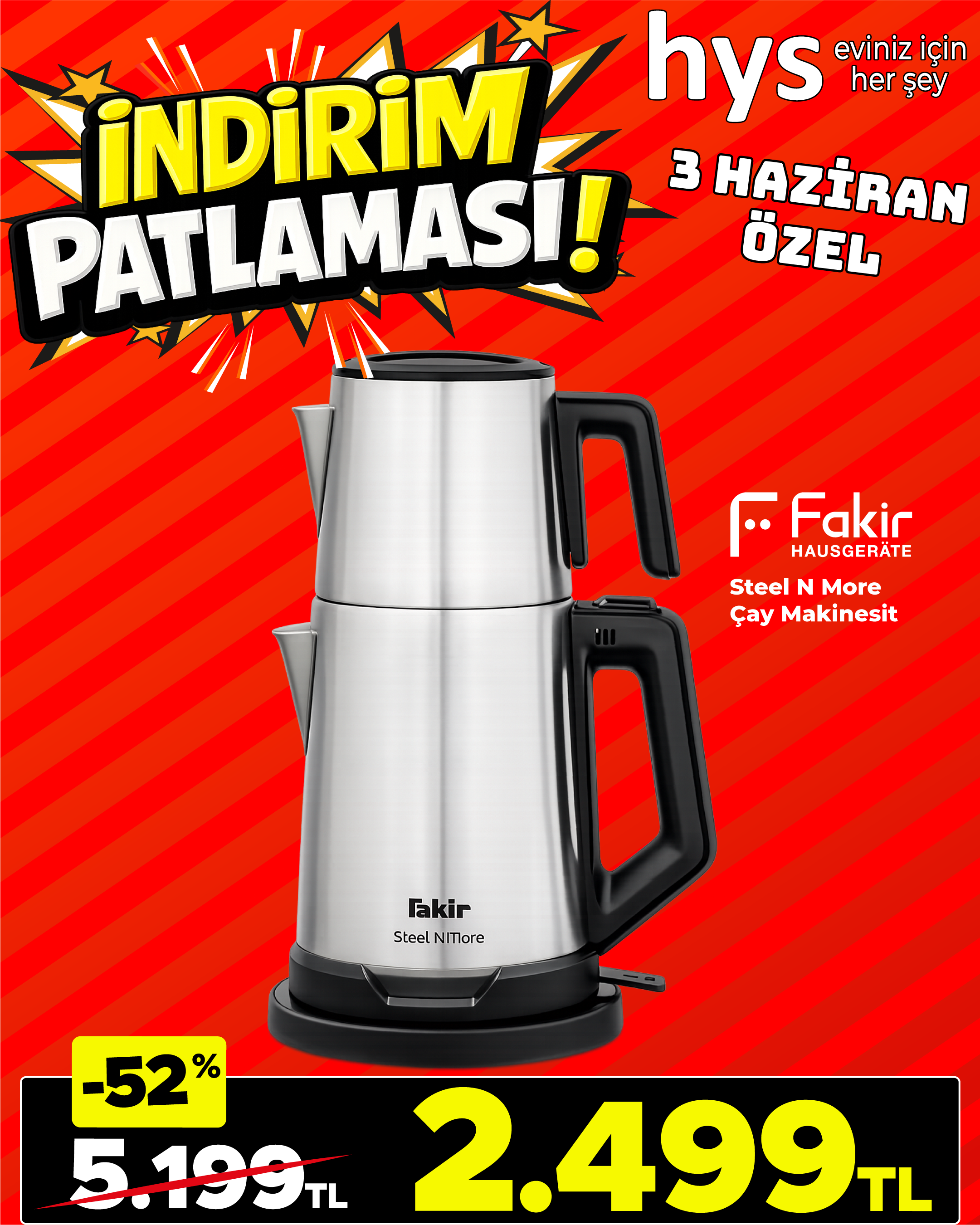 Fakir Çay Makinesi Ürün ana görseli