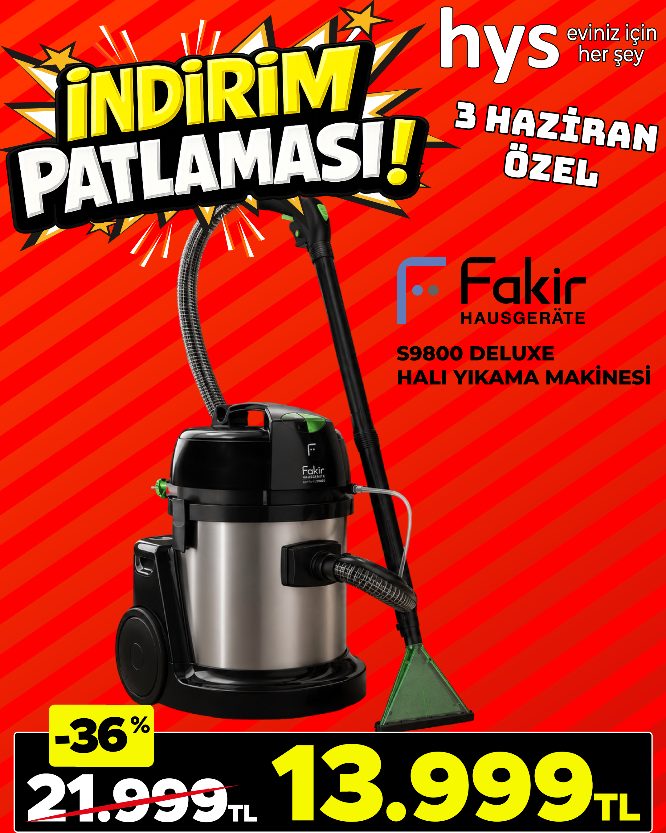 Fakir Halı Yıkama Makinesi Ürün ana görseli