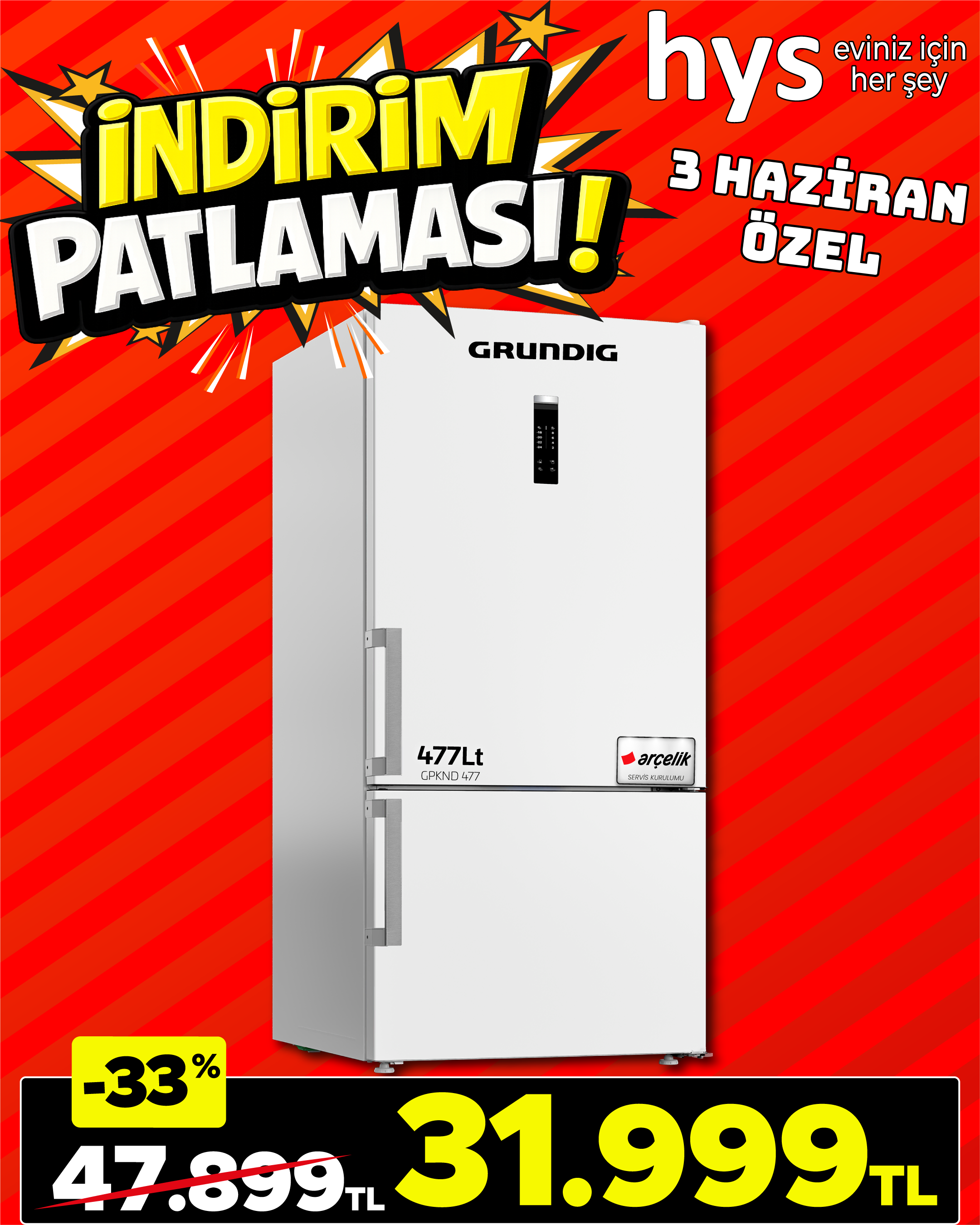 Grundig Buzdolabı Ürün ana görseli