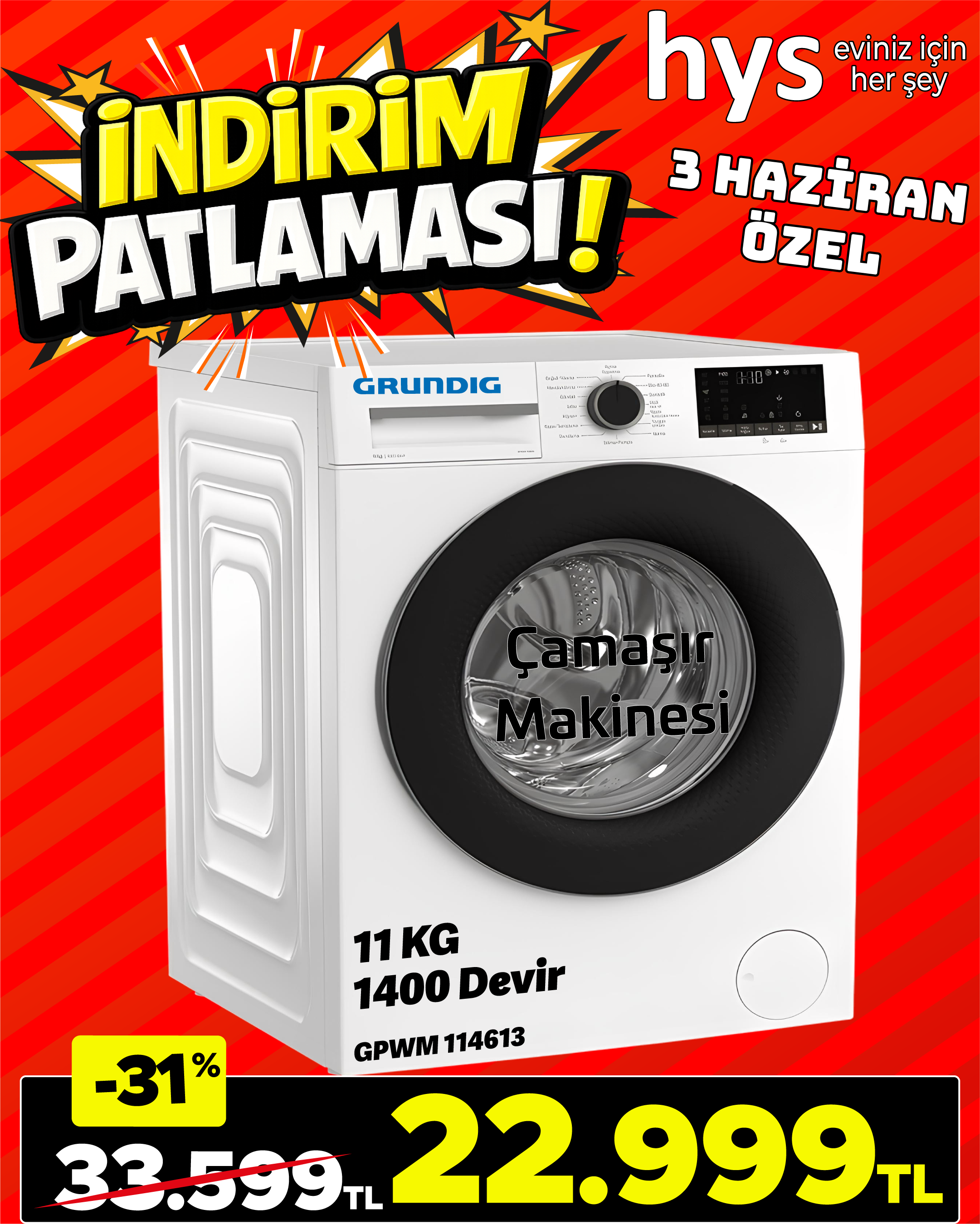 Grundig Çamaşır Makinesi Ürün ana görseli