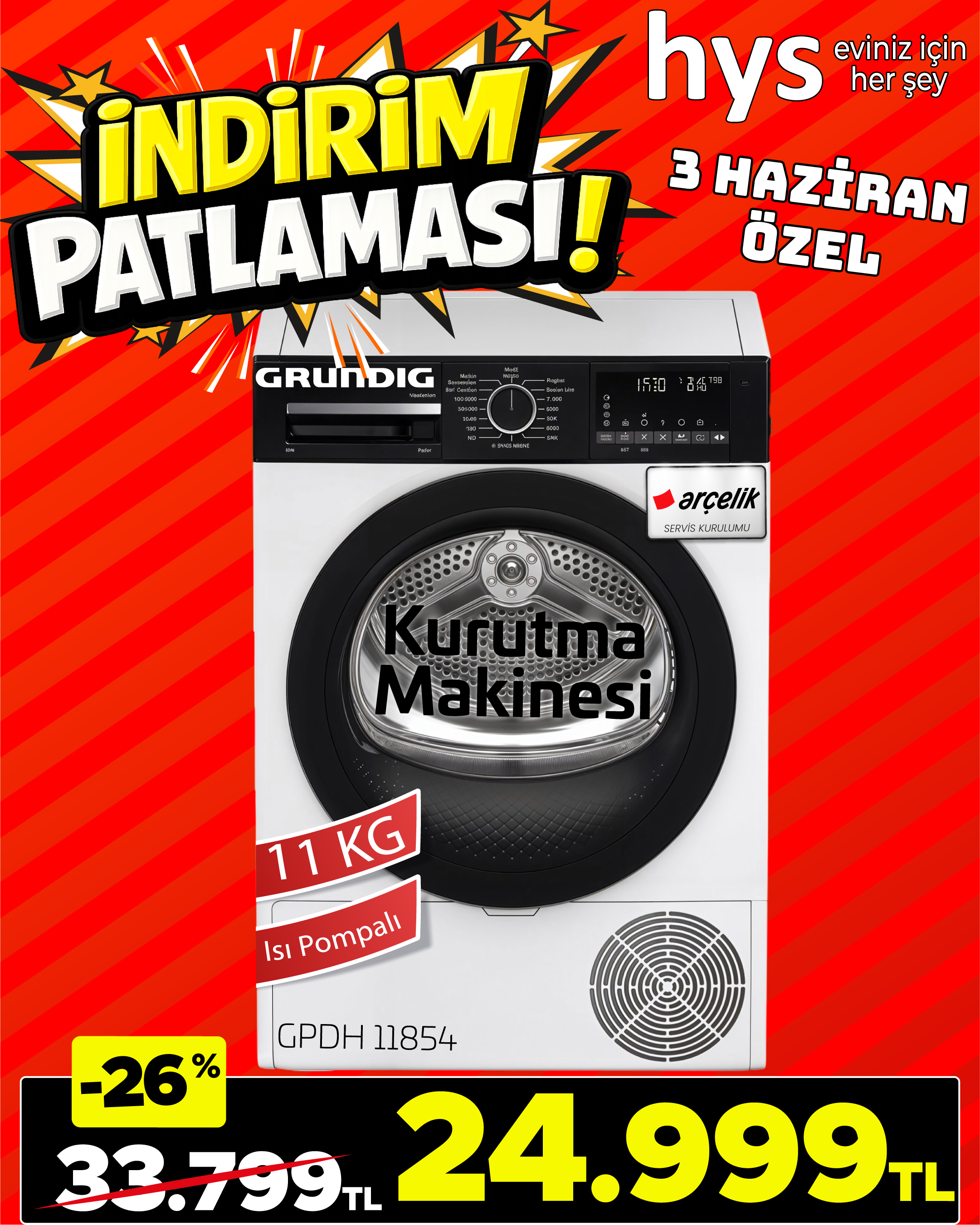 Grundig Kurutma Makinesi