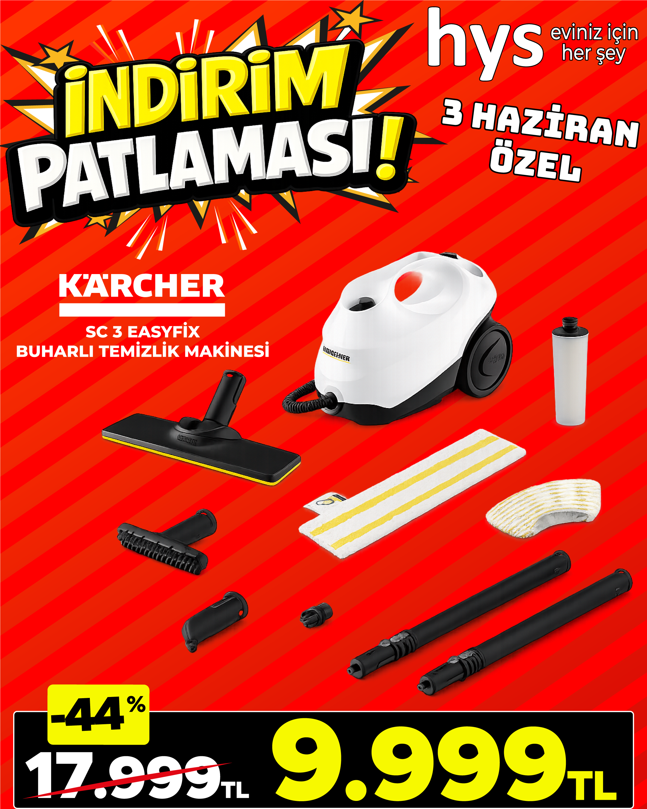 Karcher Buharlı Temizlik Makinesi Ürün ana görseli