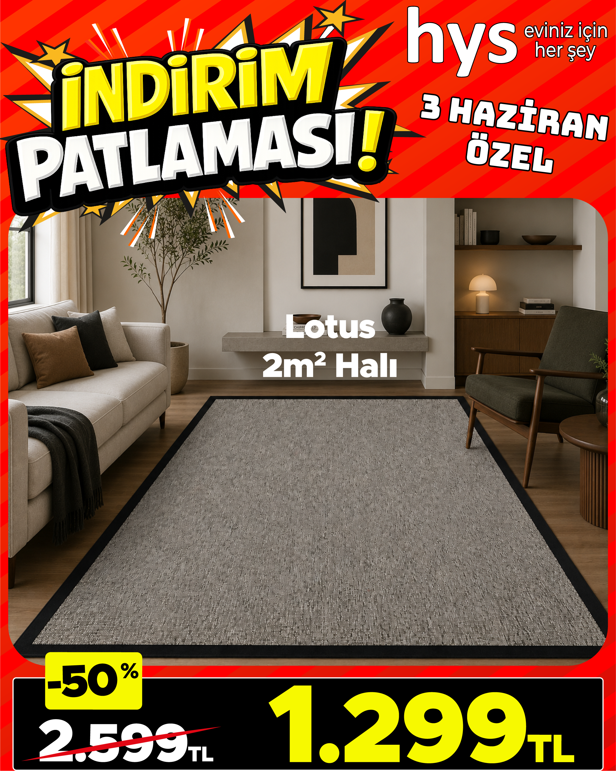 Lotus 2m² Halı