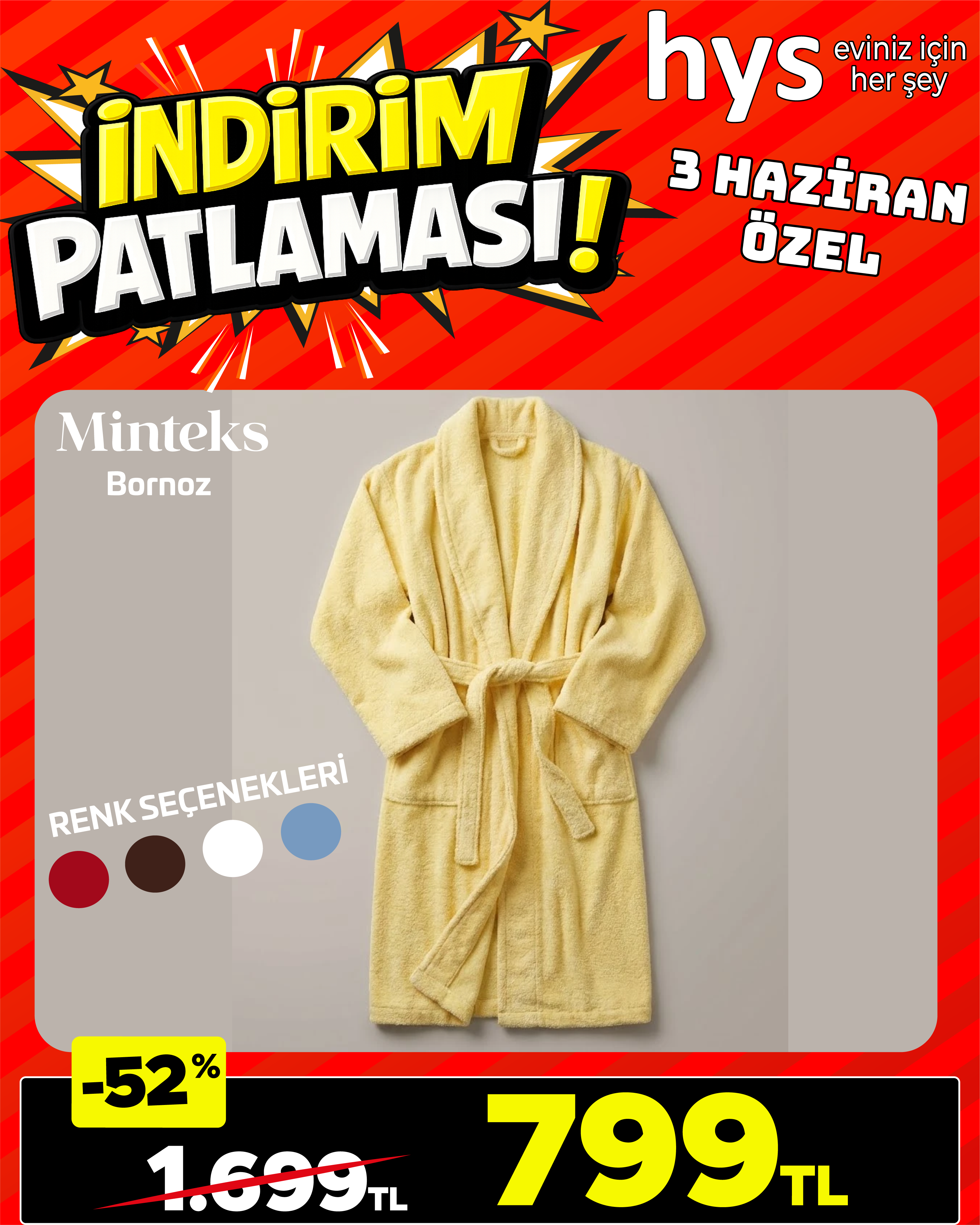 Minteks Bornoz Ürün ana görseli