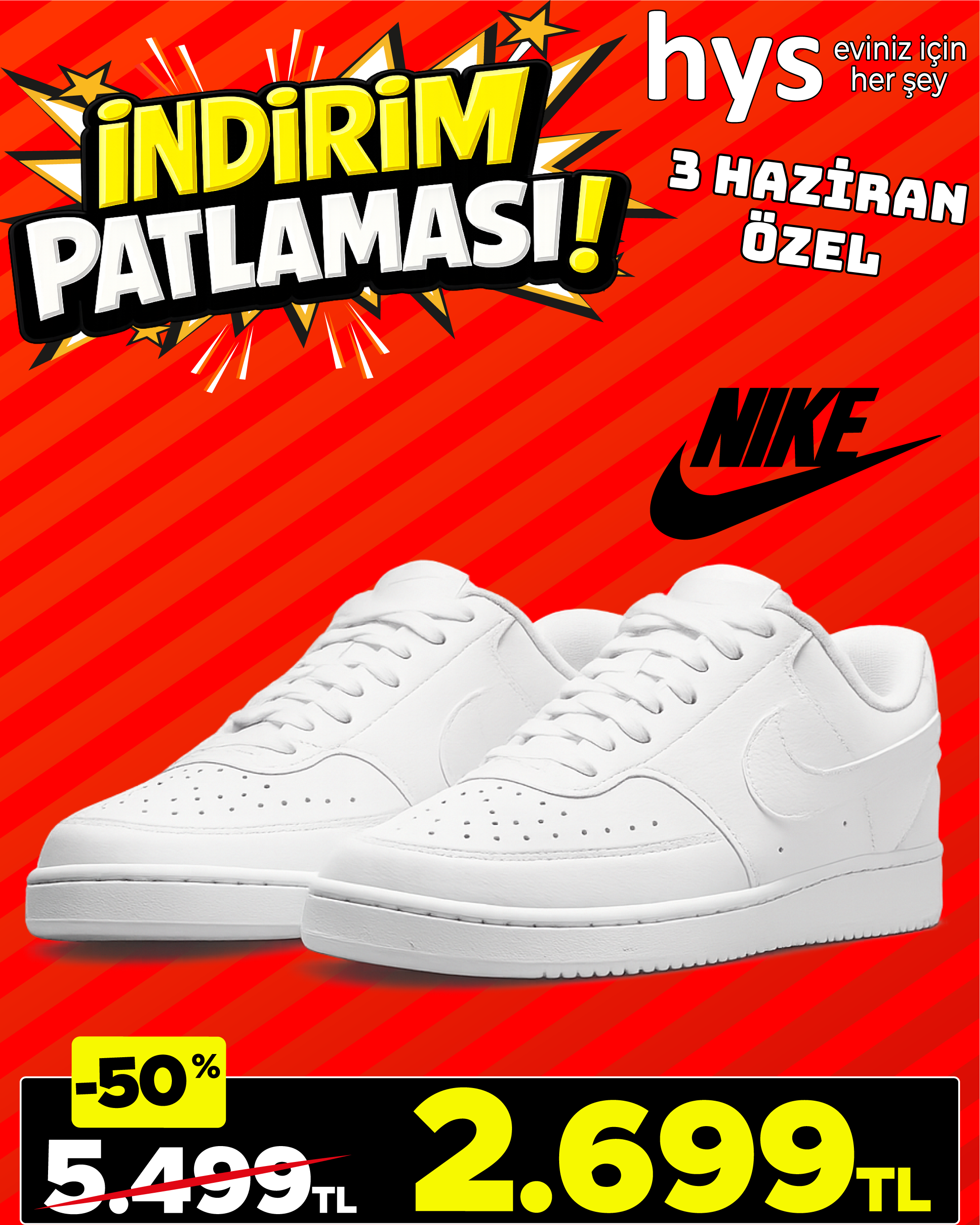 Nike Ayakkabı Beyaz Ürün ana görseli