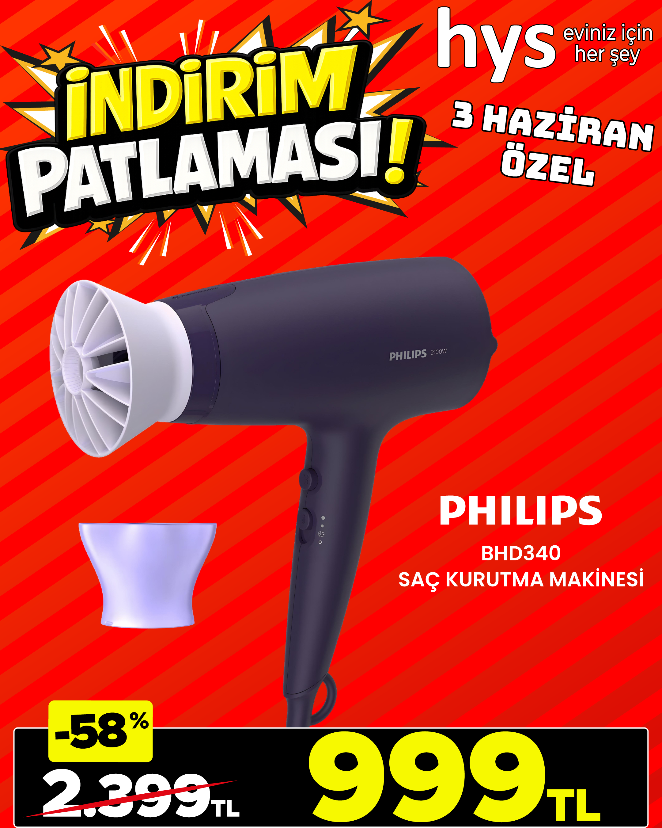 Philips Saç Kurutma Makinesi Ürün ana görseli