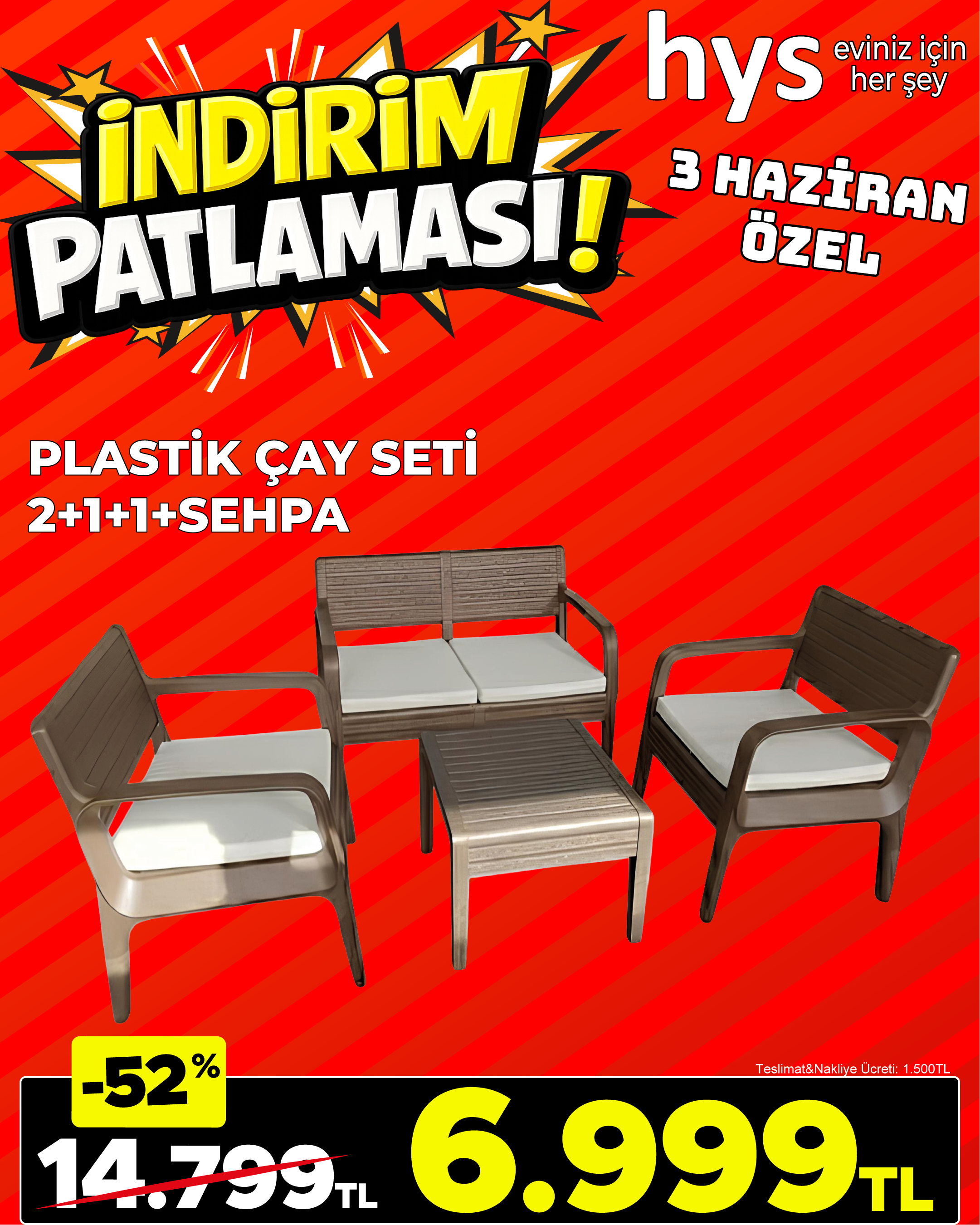 Plastik Çay Seti Ürün ana görseli