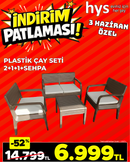 Plastik Çay Seti