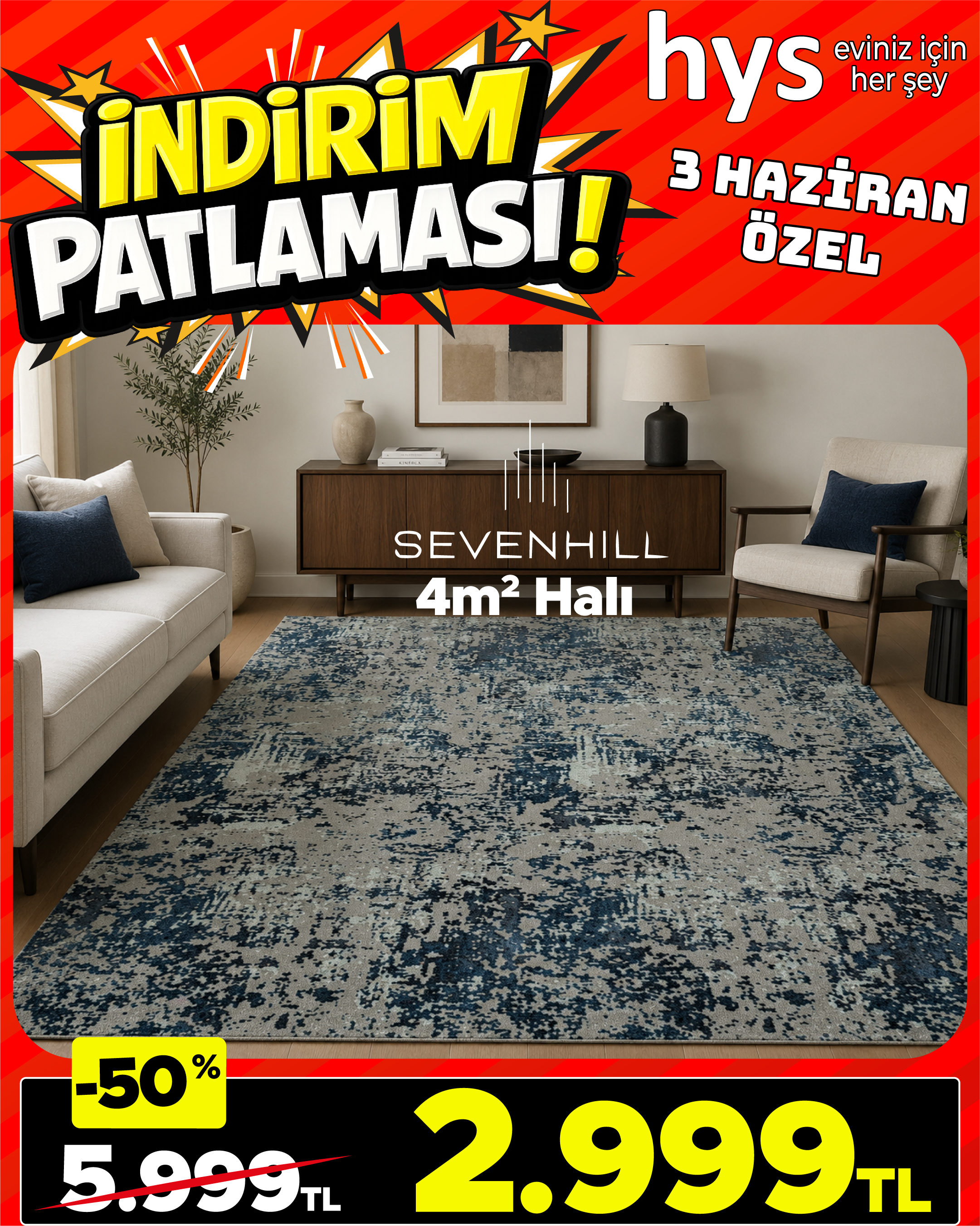 Sevenhill 4m² Halı
