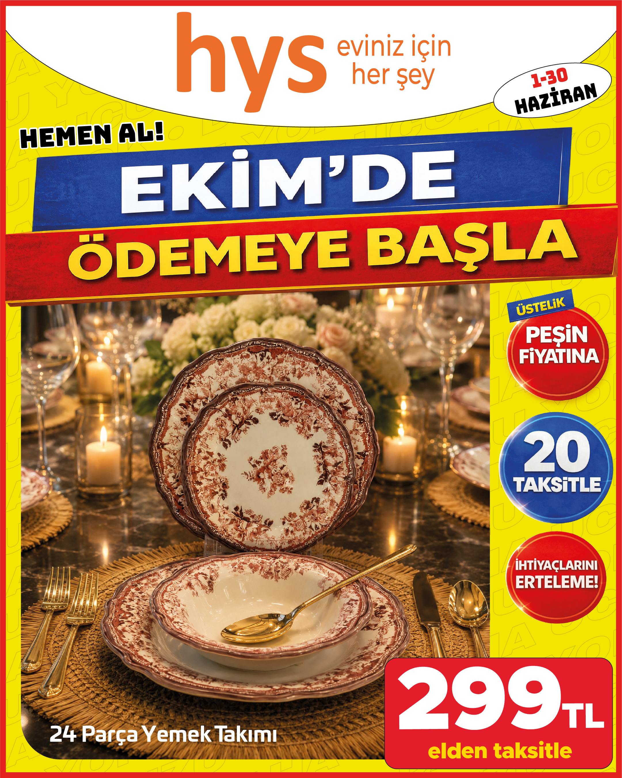 24 Parça Yemek Takımı