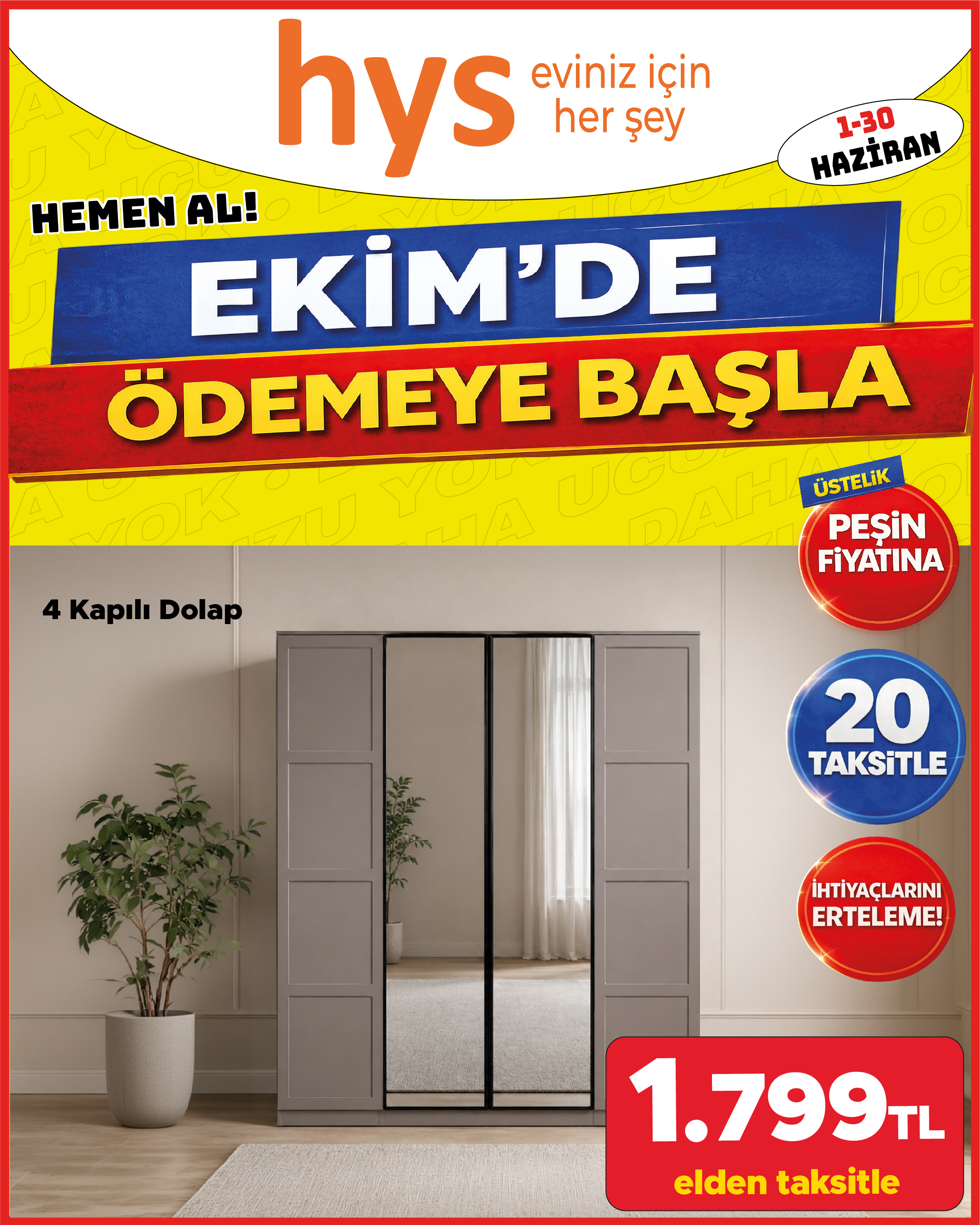 4 Kapılı Dolap