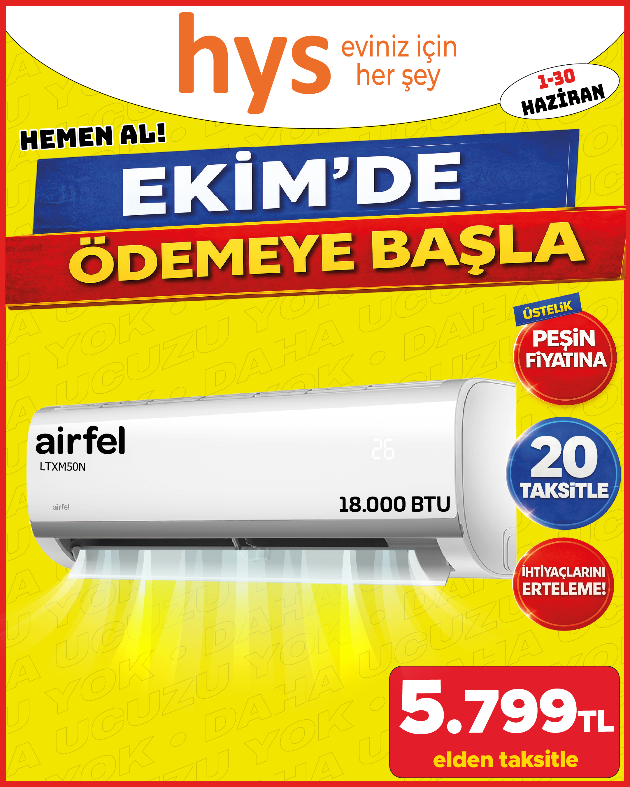 Airfel LTXM50N 18000 Btu Klima Ürün ana görseli