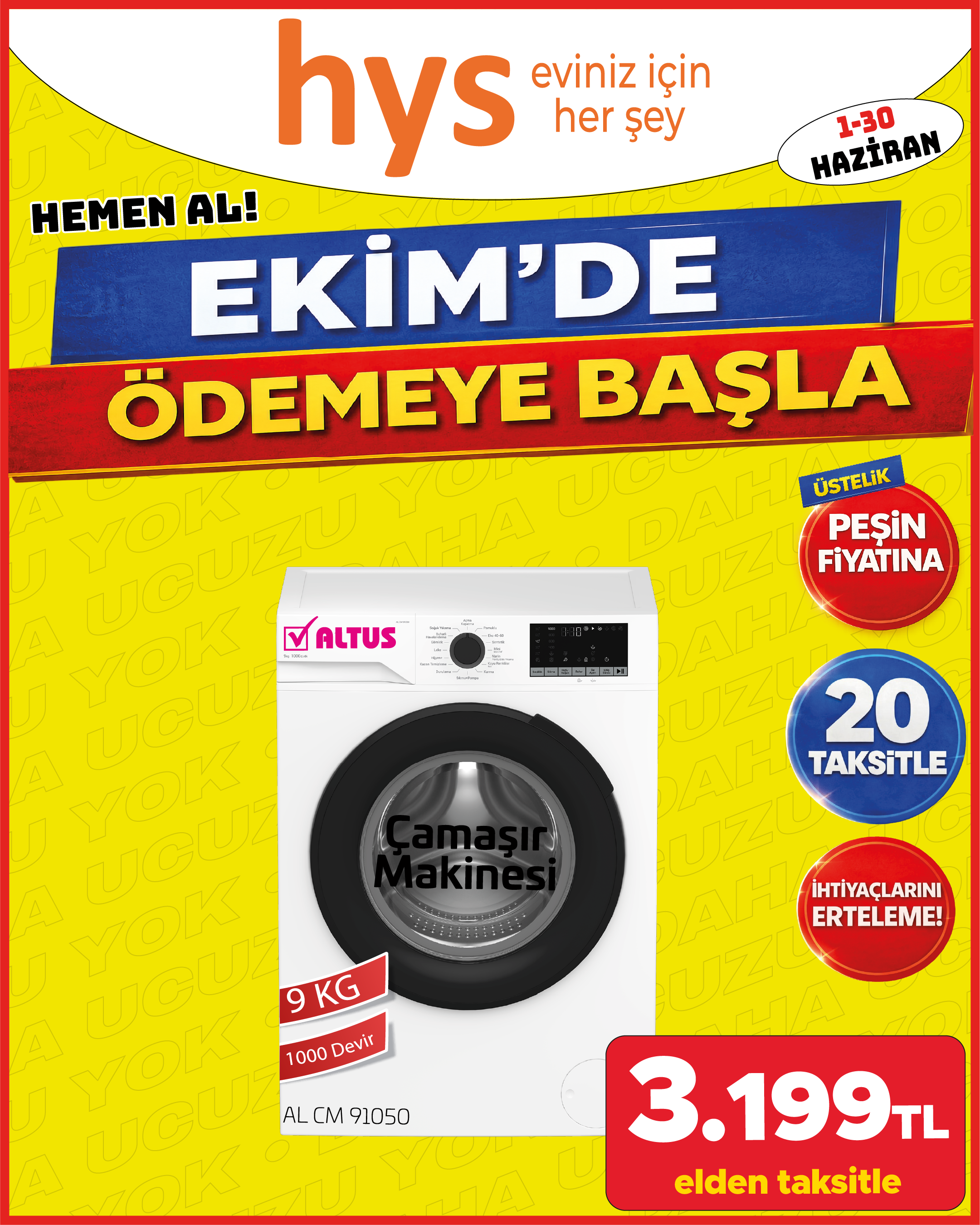 Altus AL CM 91050 Çamaşır Makinesi Ürün ana görseli