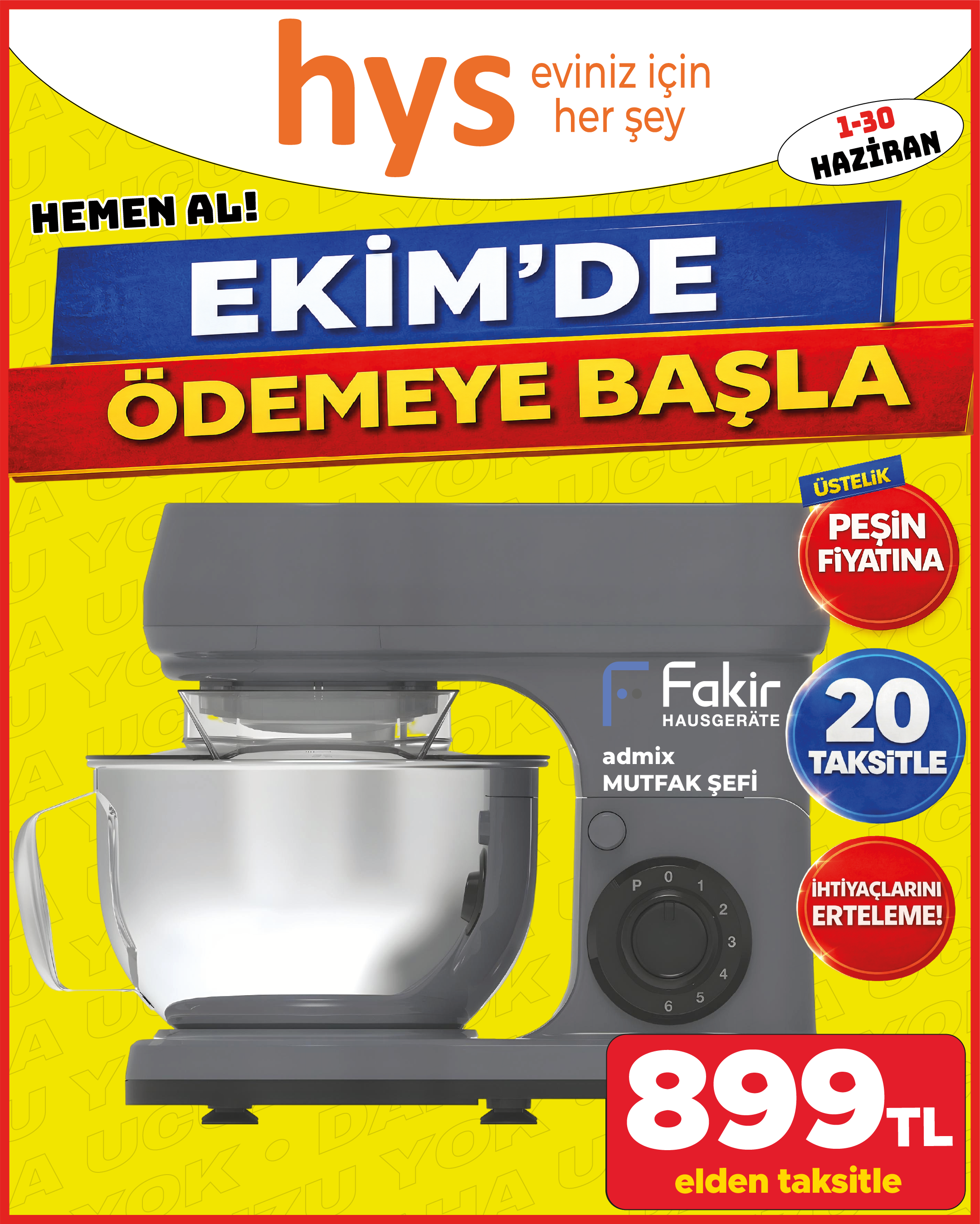 Fakir Admix Mutfak Şefi