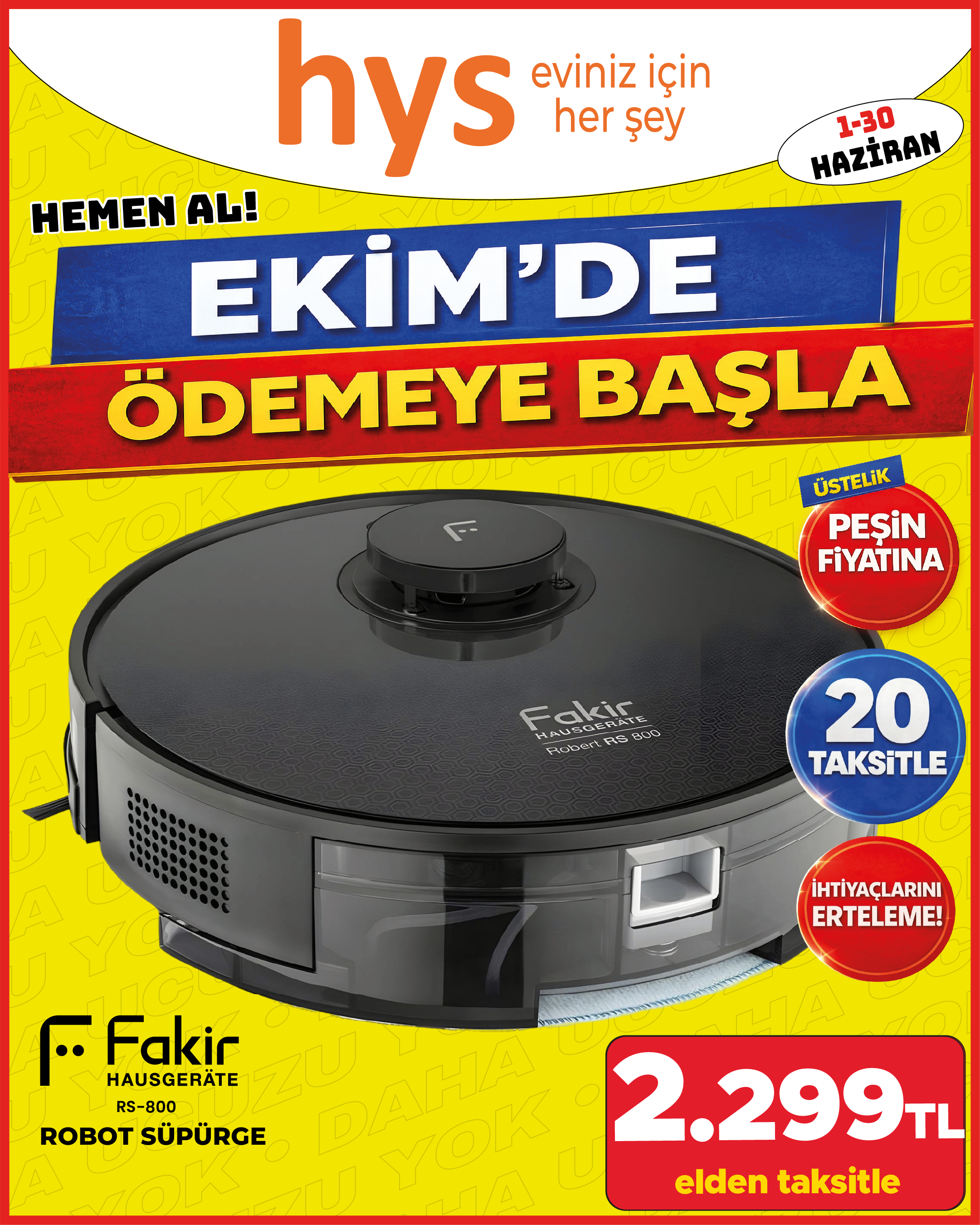 Fakir RS 800 Robot Süpürge