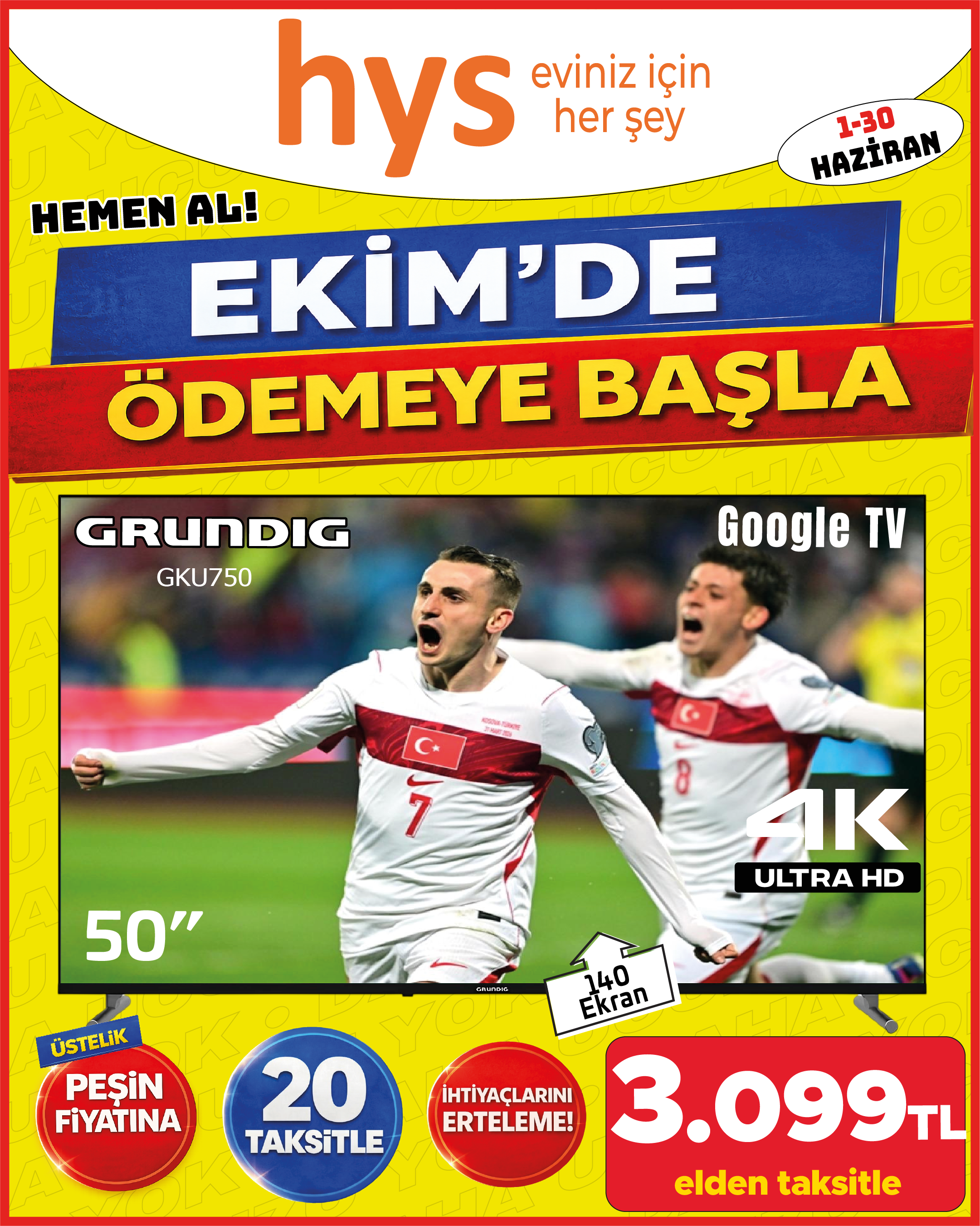Grundig GKU750 50 İnç Google TV 4K Ultra HD Ürün ana görseli