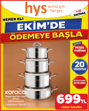 Karaca Powersteel 316 Pekin 8 Parça Çelik Tencere Seti