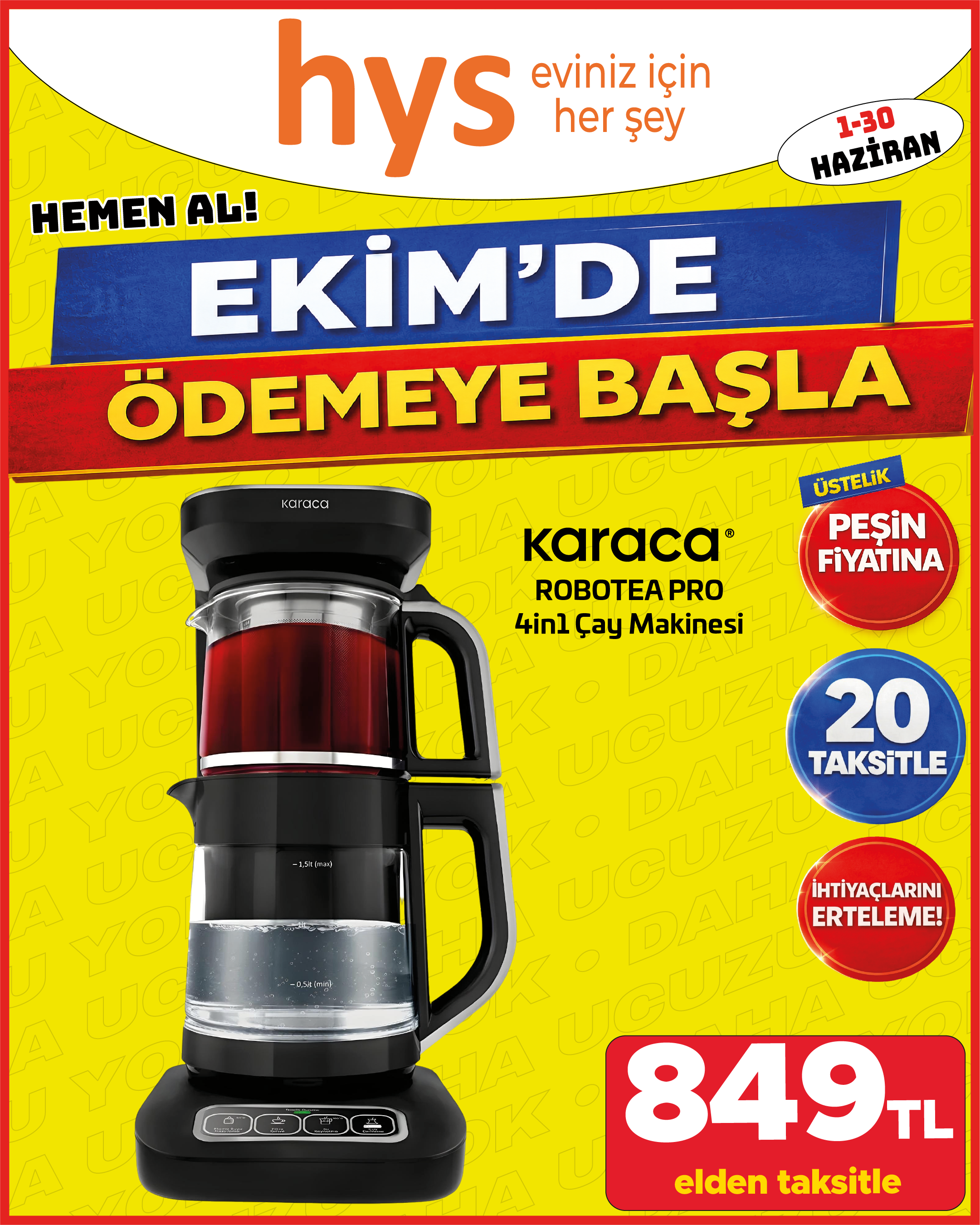 Karaca Robotea Pro 4IN1 Çay Makinesi Ürün ana görseli