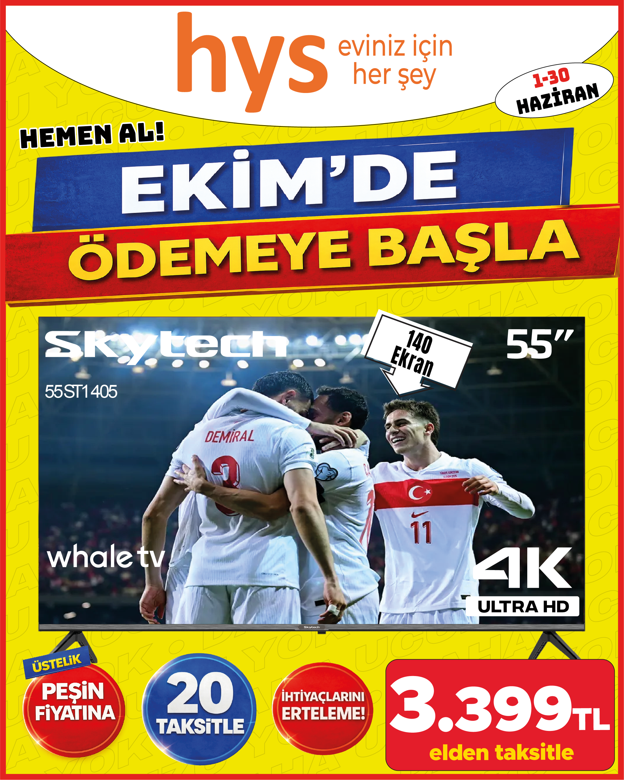Skytech 55ST1405 55 İnç Whale TV 4K Ultra HD Ürün ana görseli