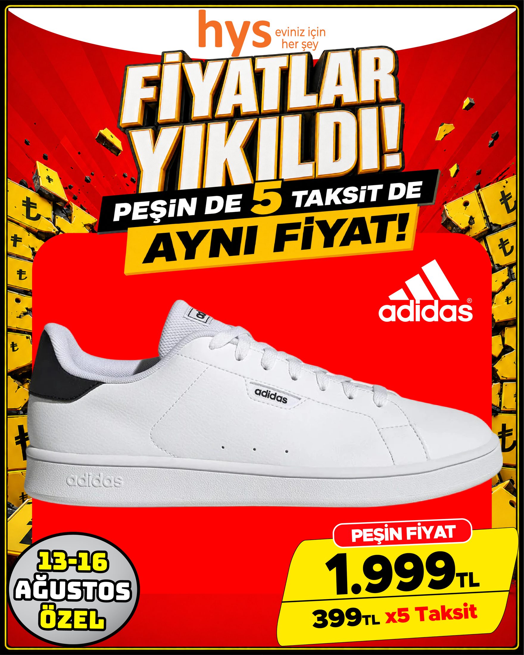 Adidas Beyaz Spor Ayakkabı