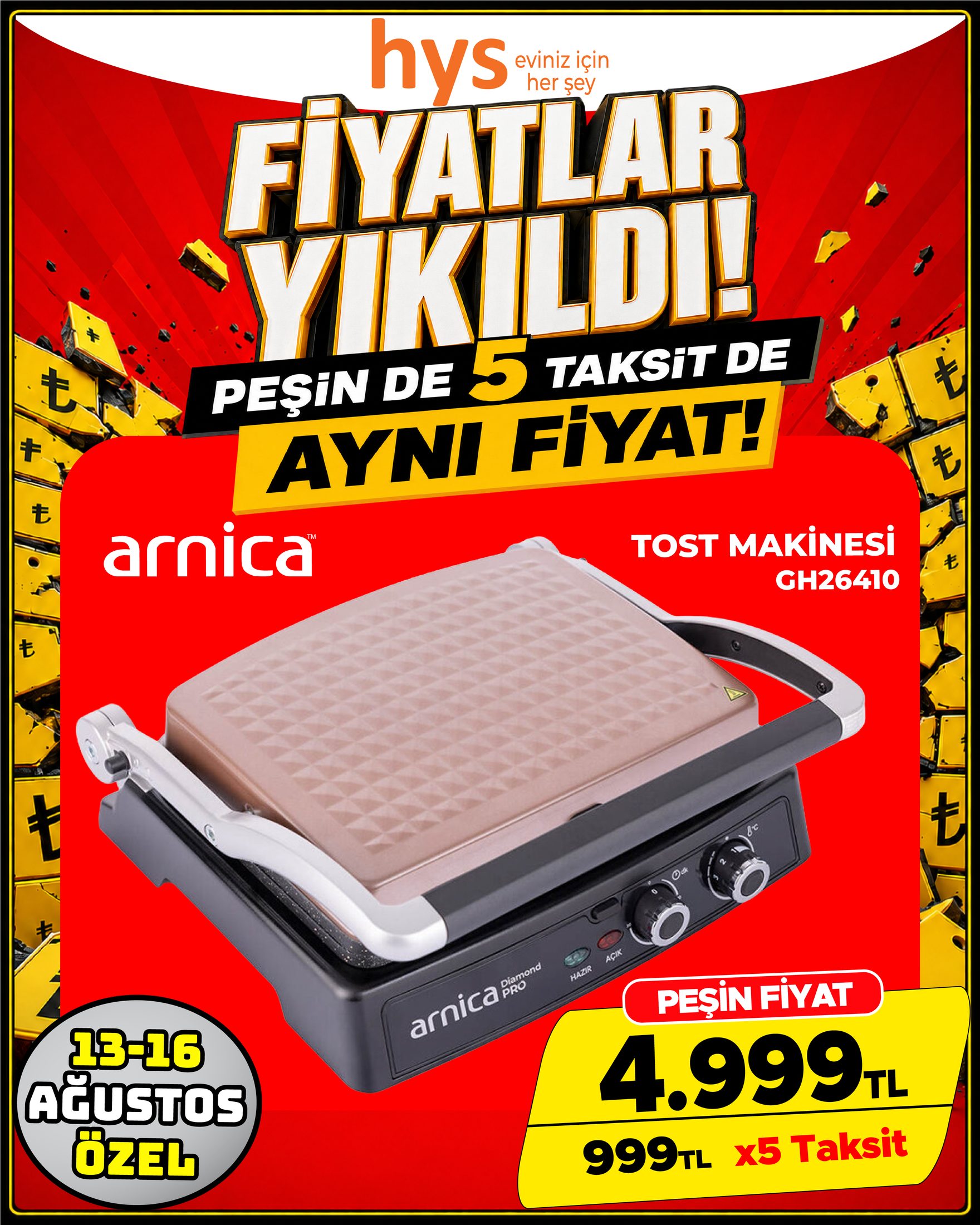 Arnica Tost Makinesi