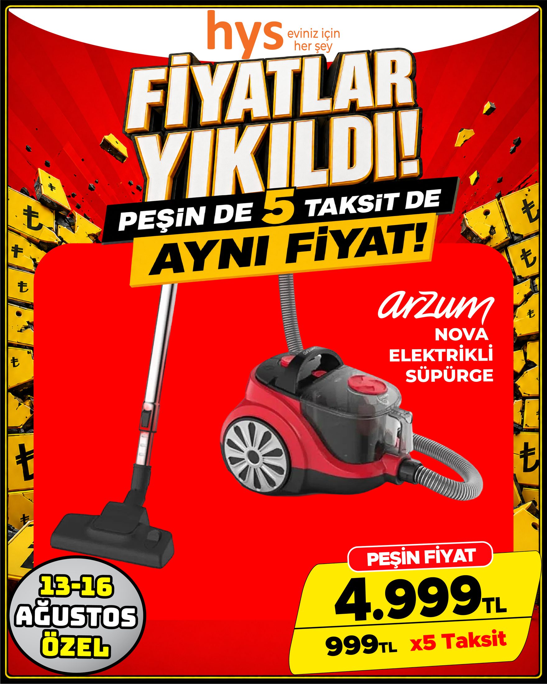 Arzum Nova Elektrikli Süpürge