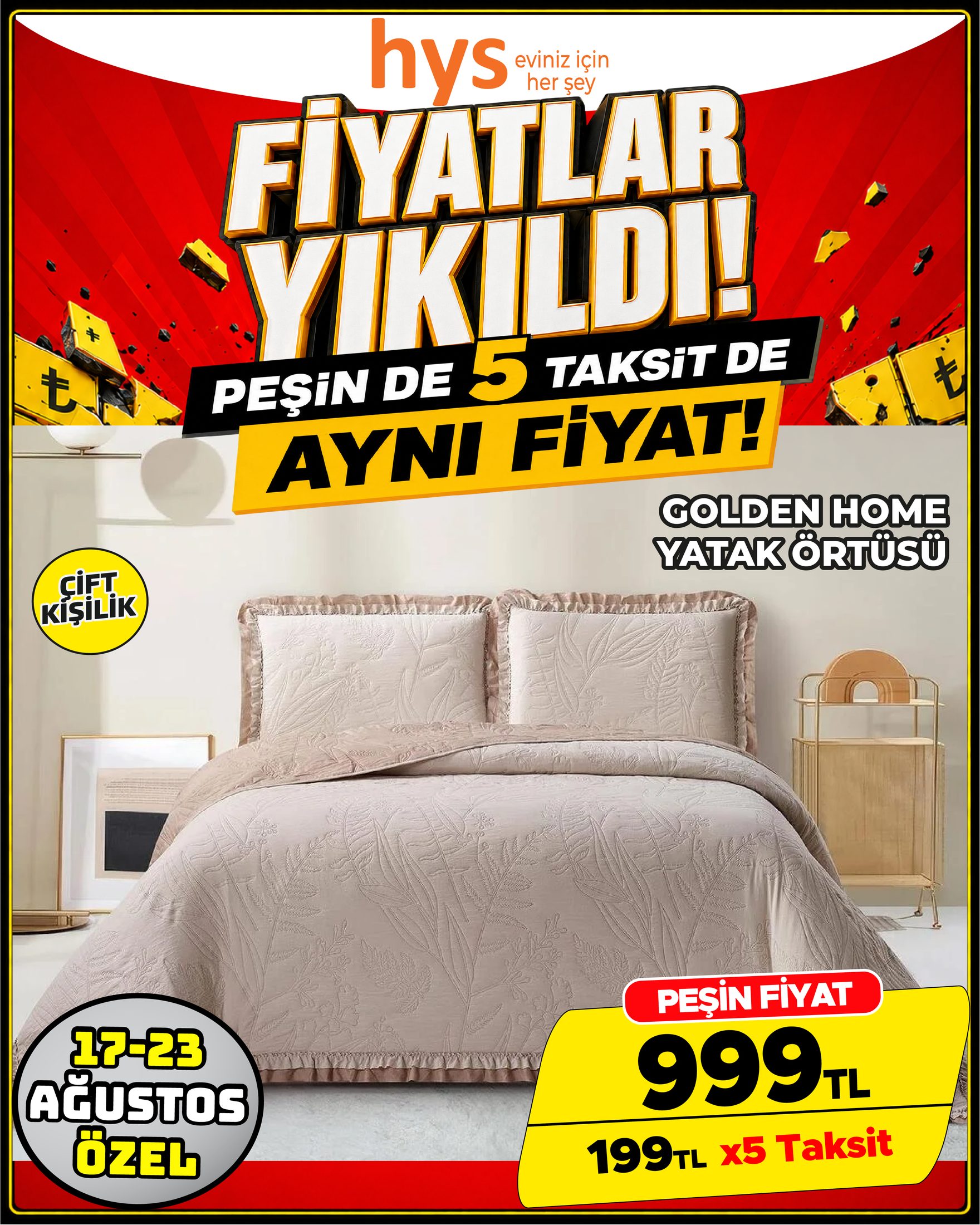 English Home Çok Amaçlı Örtü Çift Kişilik