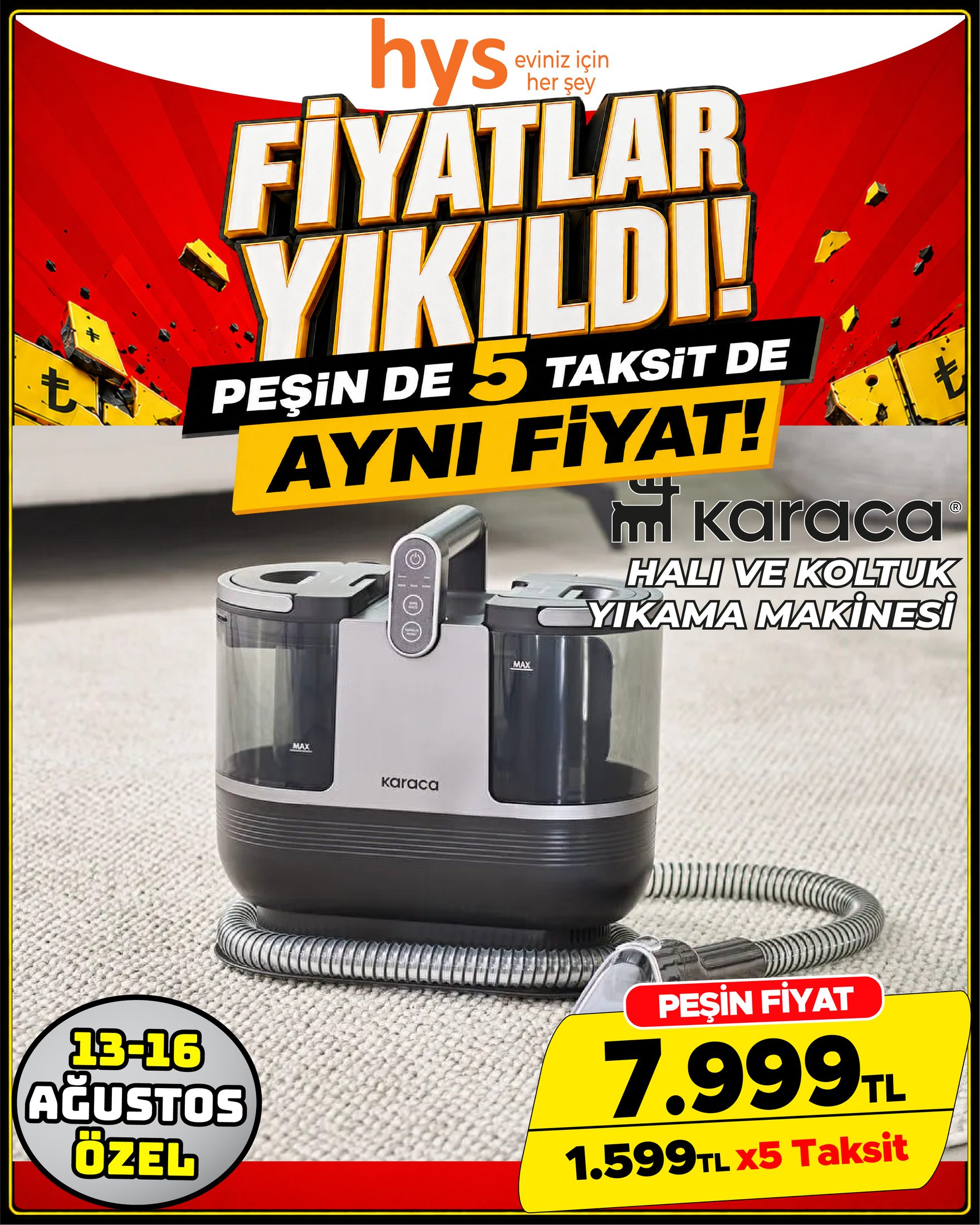 Karaca Halı ve Koltuk Yıkama Makinesi