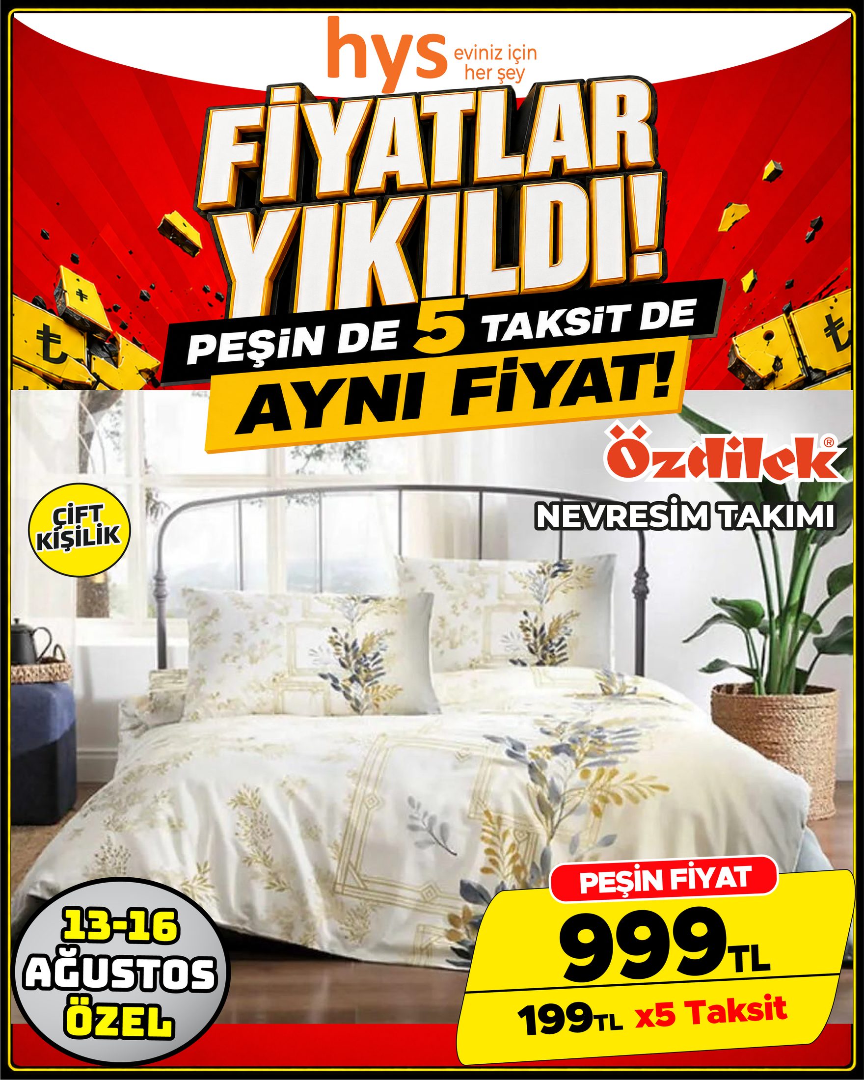 Özdilek Çift Kişilik Nevresim Takımı