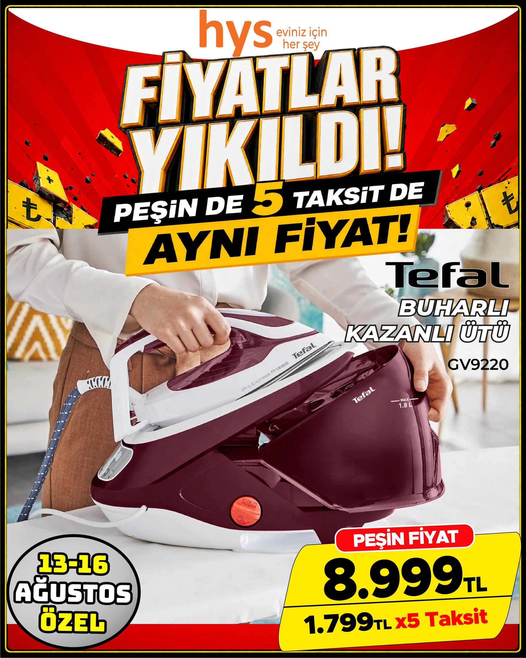Tefal Buharlı Kazanlı Ütü Ürün ana görseli