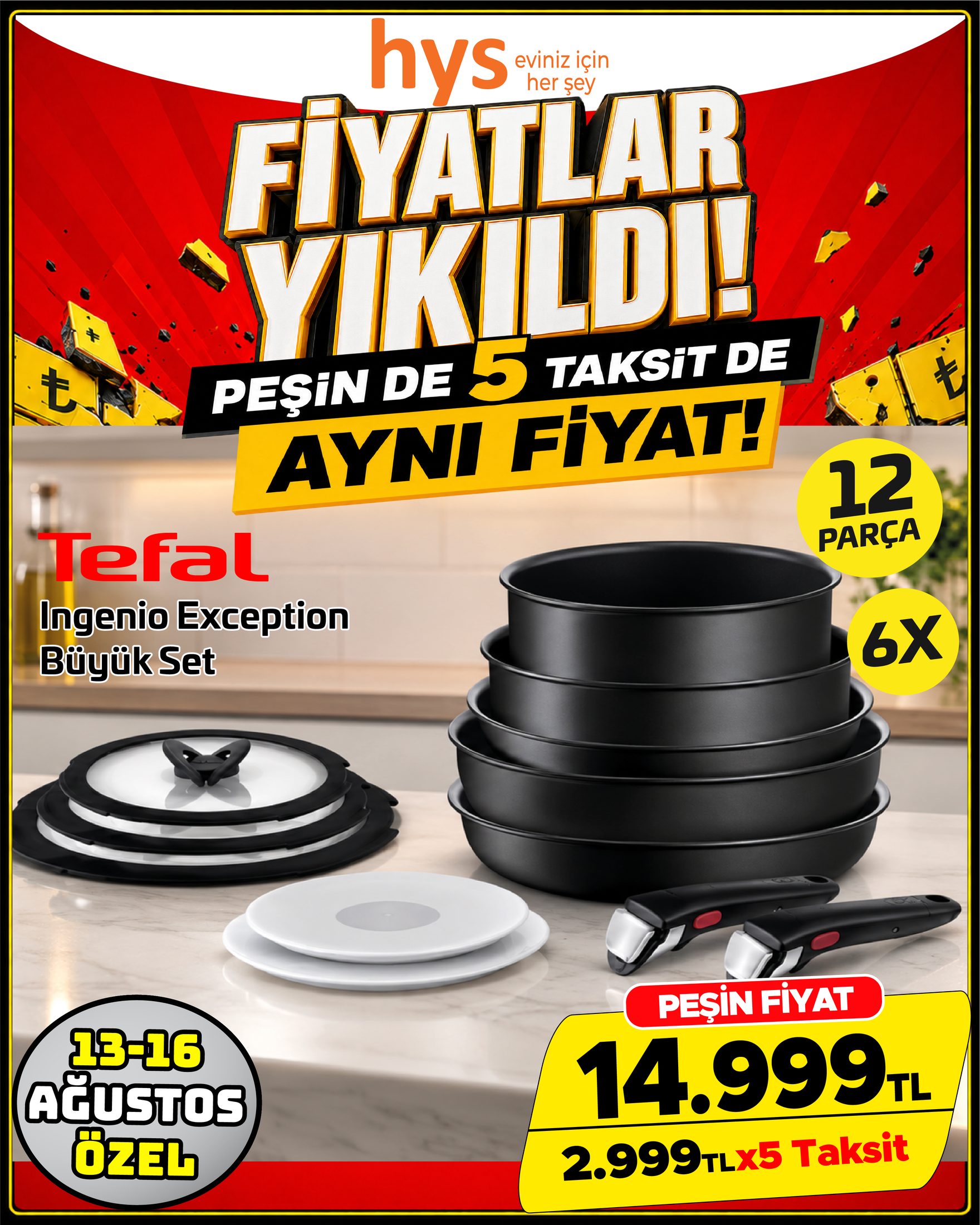 Tefal Ingenio Exception Büyük Set 12 Parça Ürün ana görseli