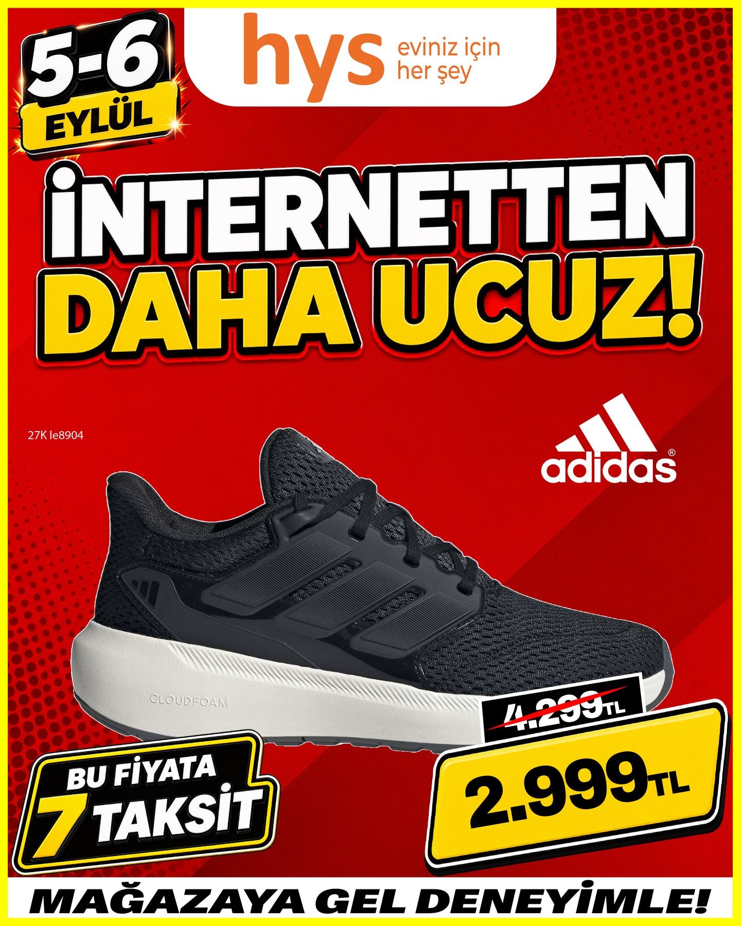 Adidas Siyah Spor Ayakkabı