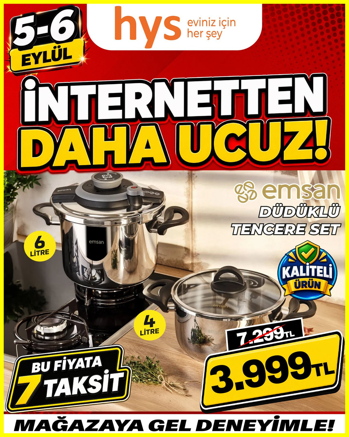 Emsan Düdüklü Tencere Seti